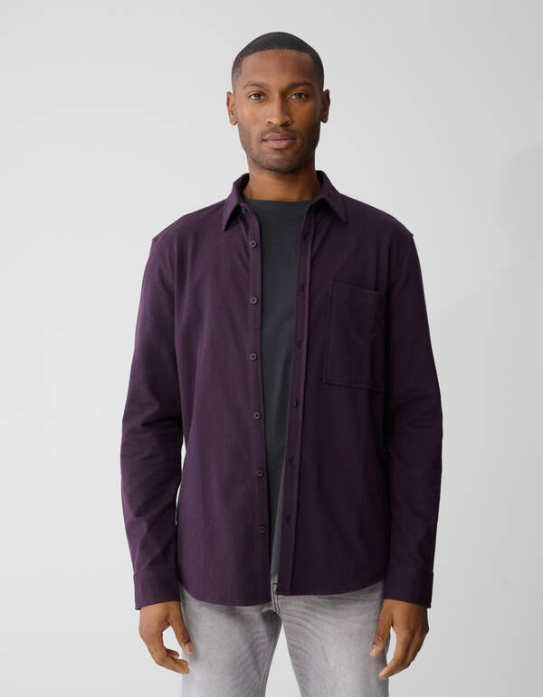 Twillhemd, dunkelrot SHOEBY MEN