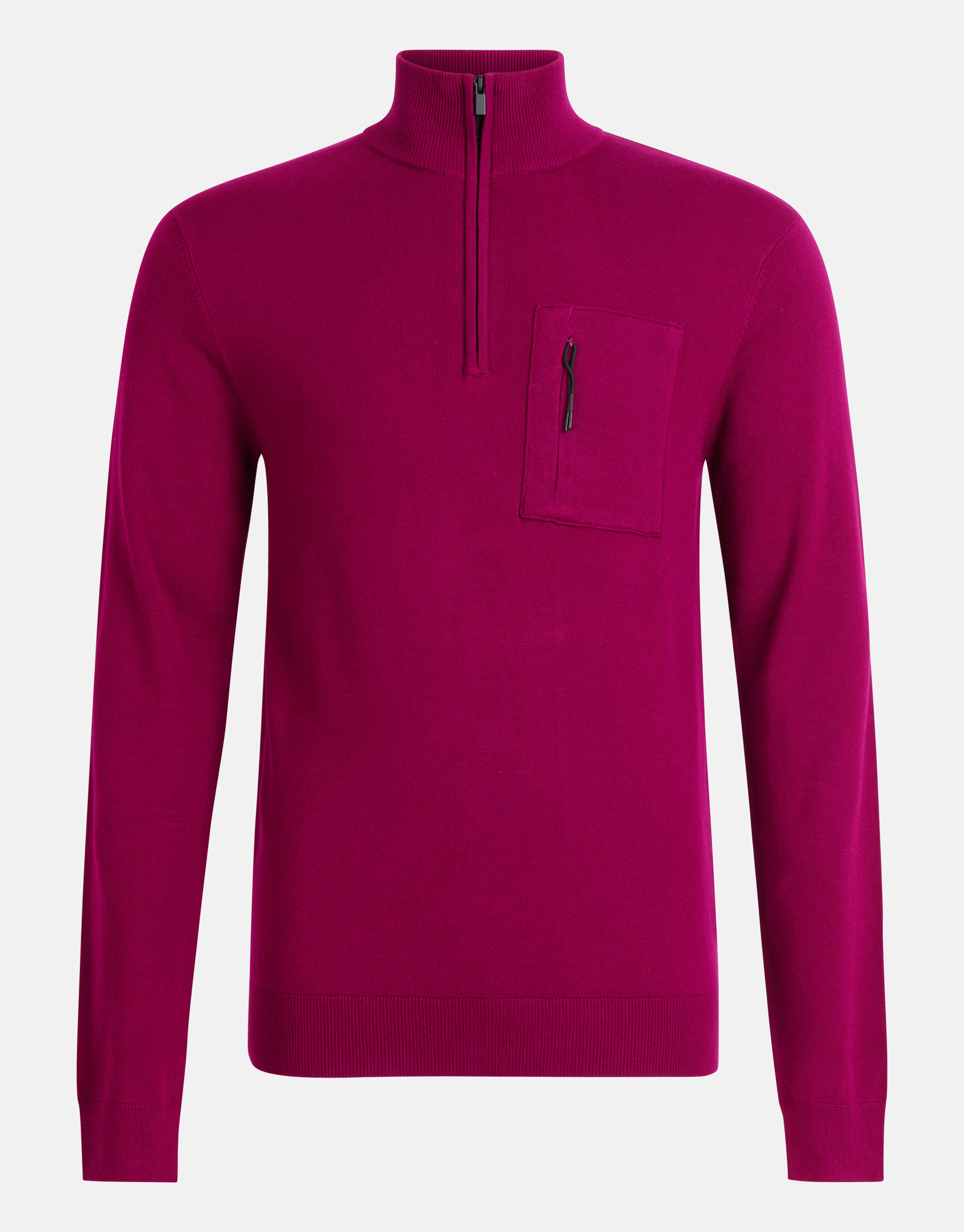 Rollkragenpullover mit Reißverschluss Bordeaux SHOEBY MEN