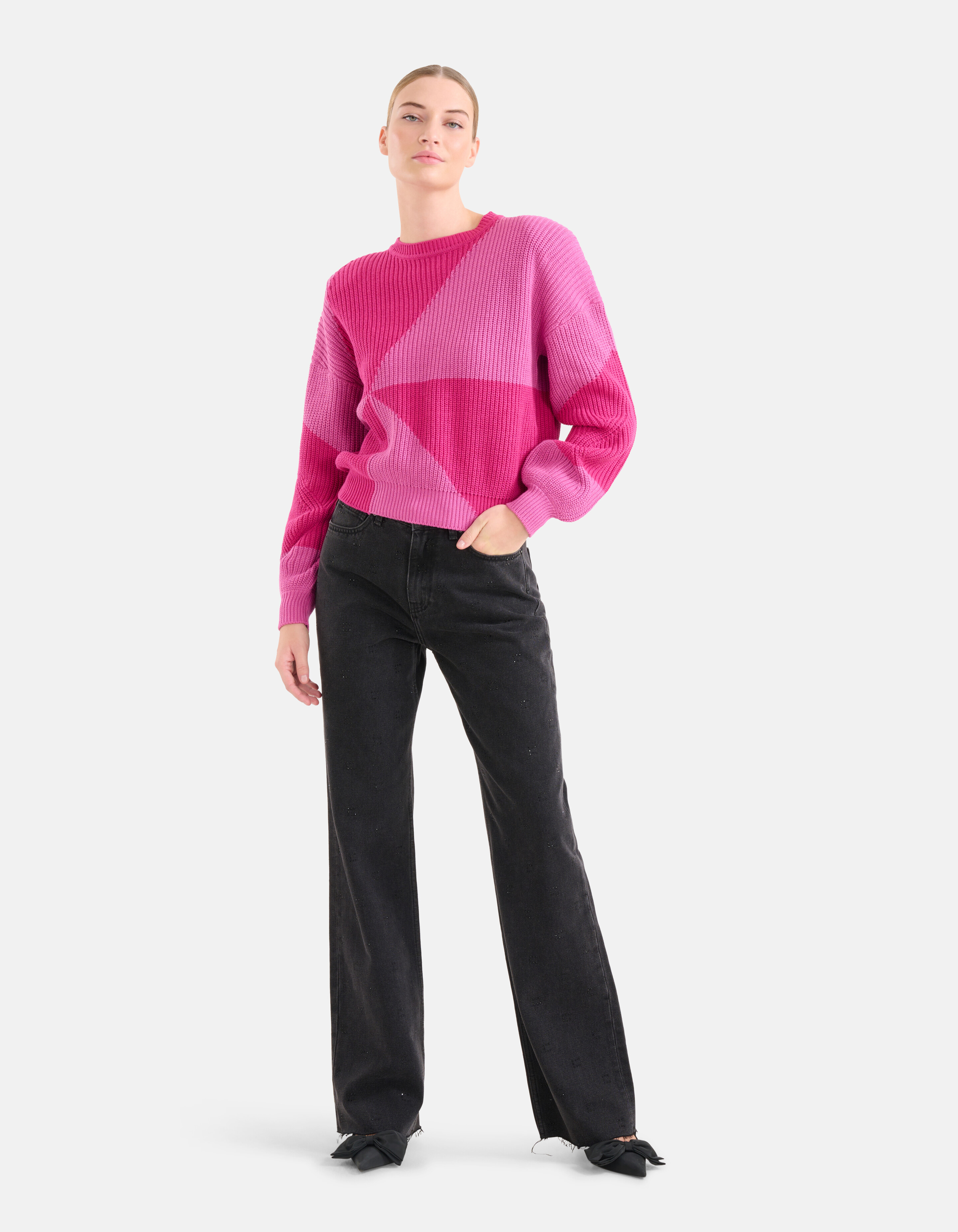 Colorblock Pullover Rosa SHOEBY WOMEN