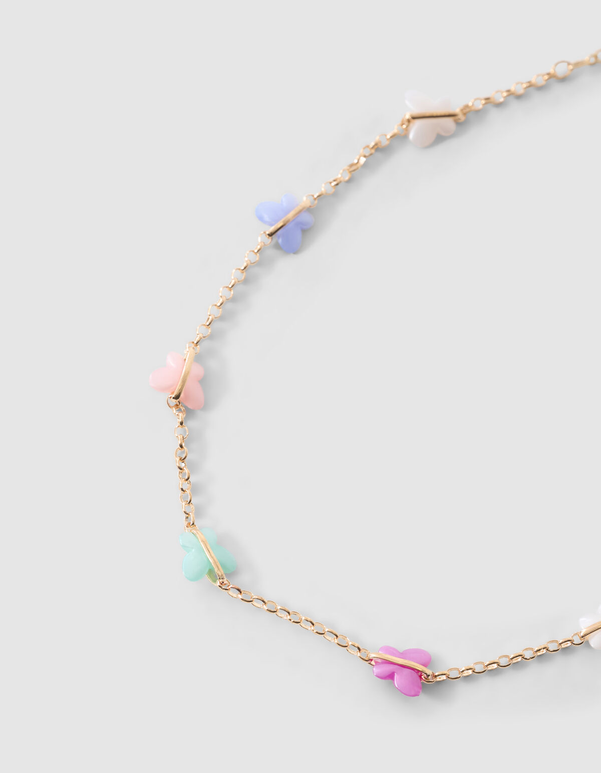 Schmetterling Halskette Gold SHOEBY ACCESSOIRES