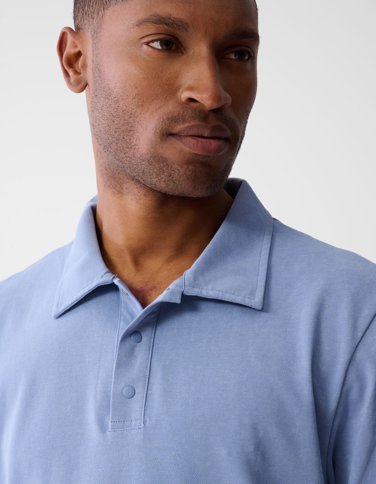 Gewaschenes Poloshirt hellblau SHOEBY MEN