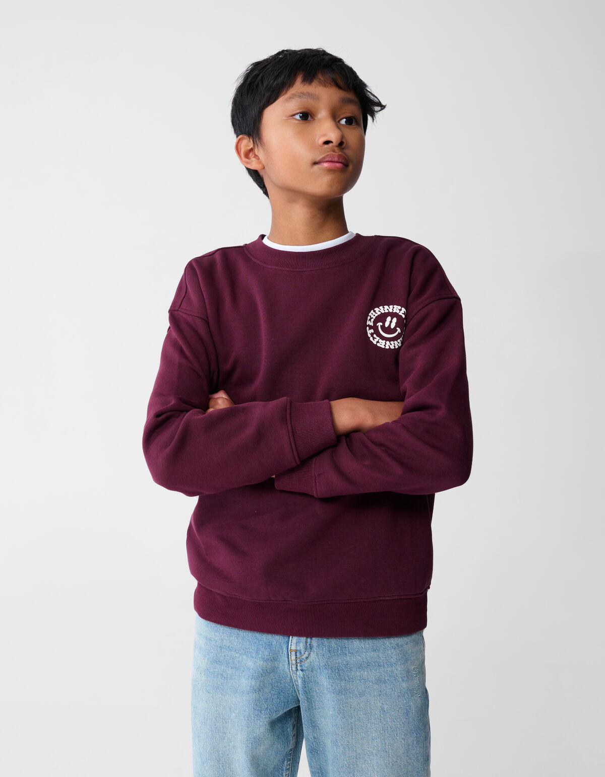 Connect Artwork Pullover Dunkelrot SHOEBY BOYS