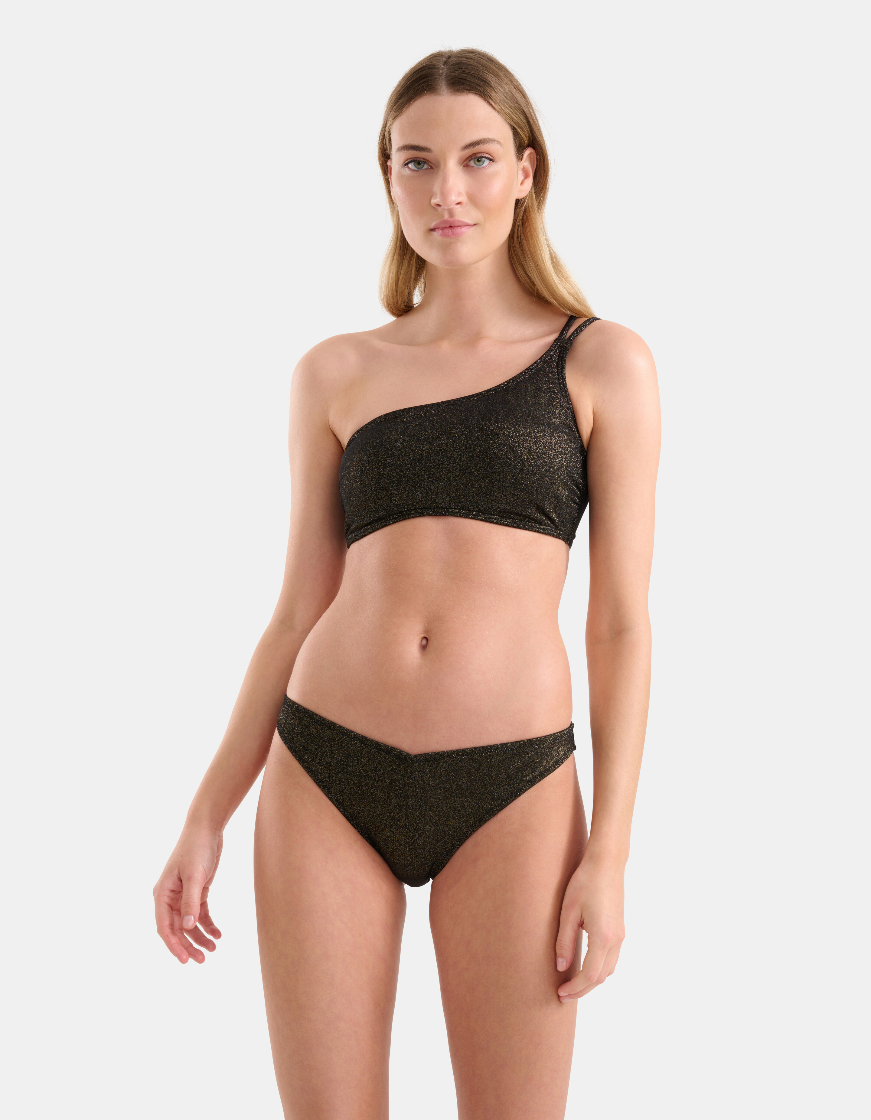 Glitzer-Bikiniunterteil Schwarz SHOEBY ACCESSOIRES