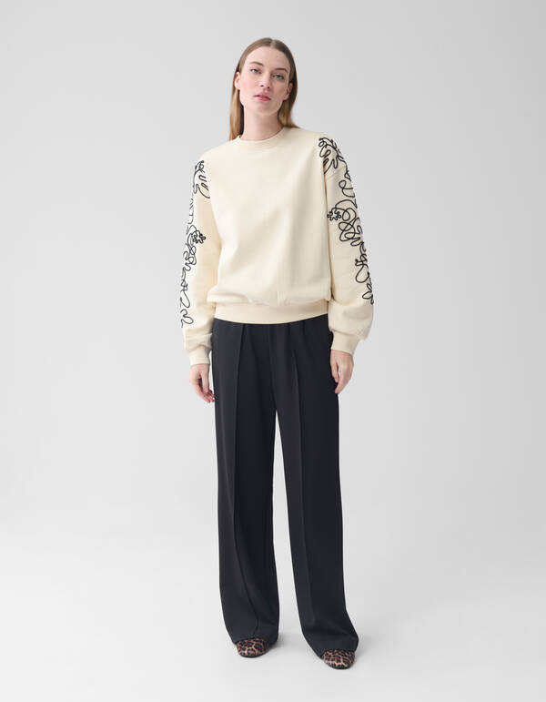 Basic-Hose mit weitem Bein Schwarz SHOEBY WOMEN