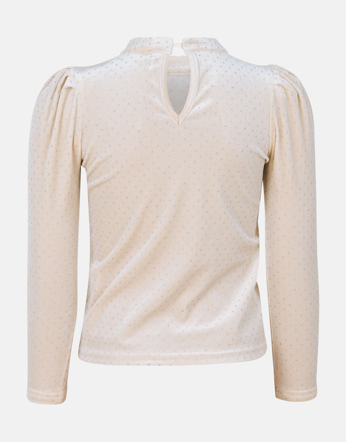Cremefarbenes Glitzer-Top SHOEBY GIRLS