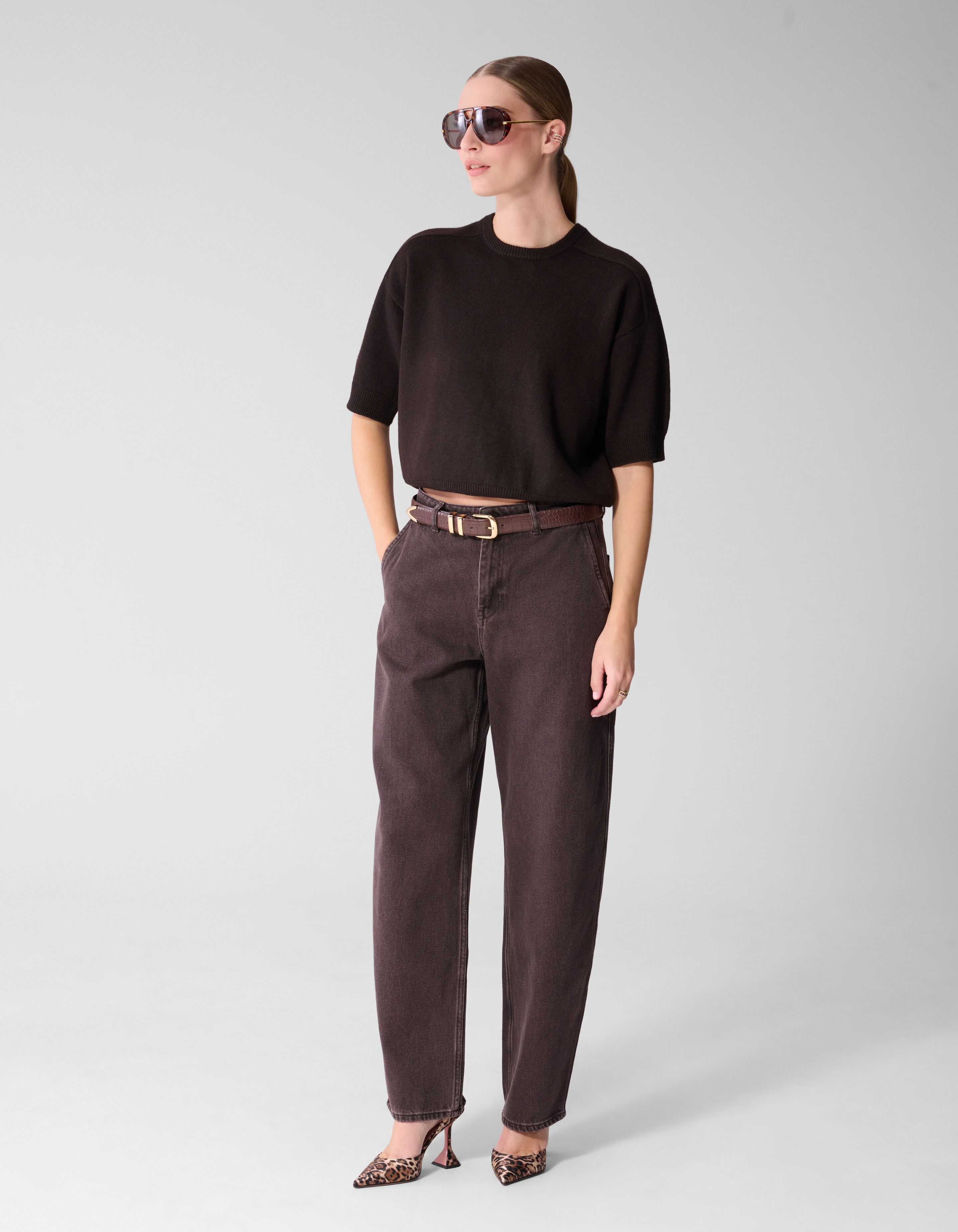 Barrel Fit Jeans Dunkelbraun By Mieke SHOEBY WOMEN
