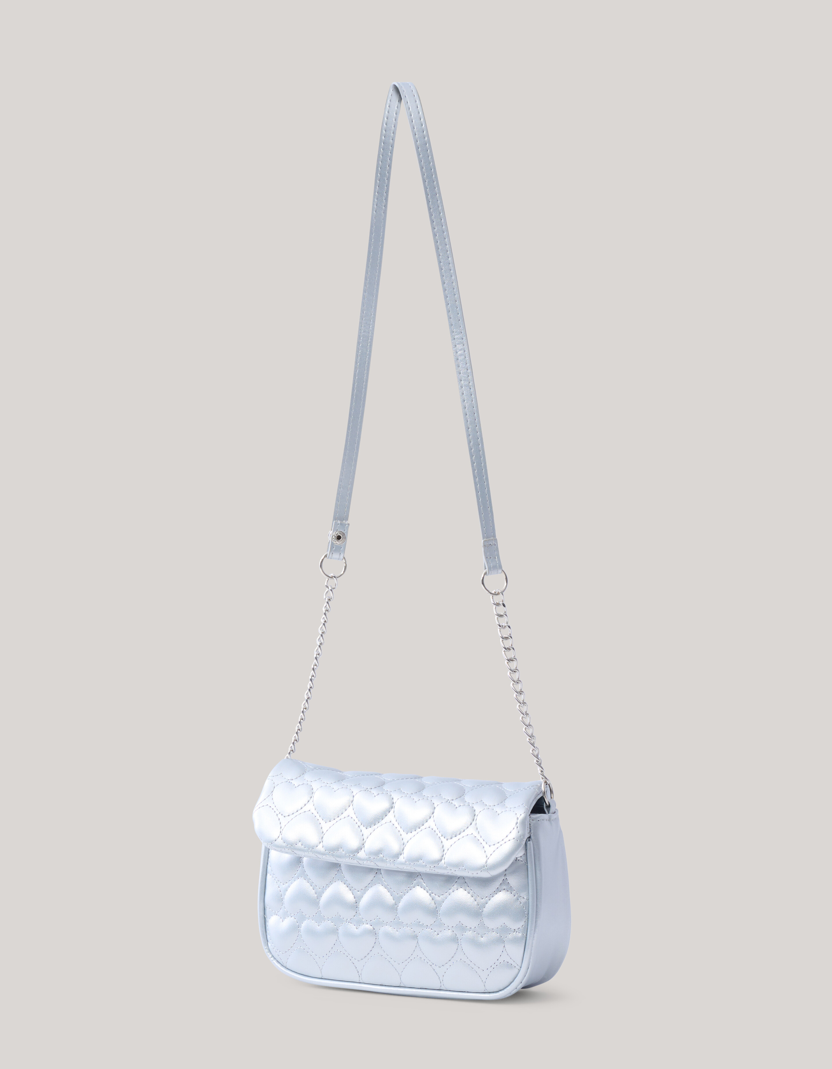 Herz Tasche Silber SHOEBY ACCESSOIRES