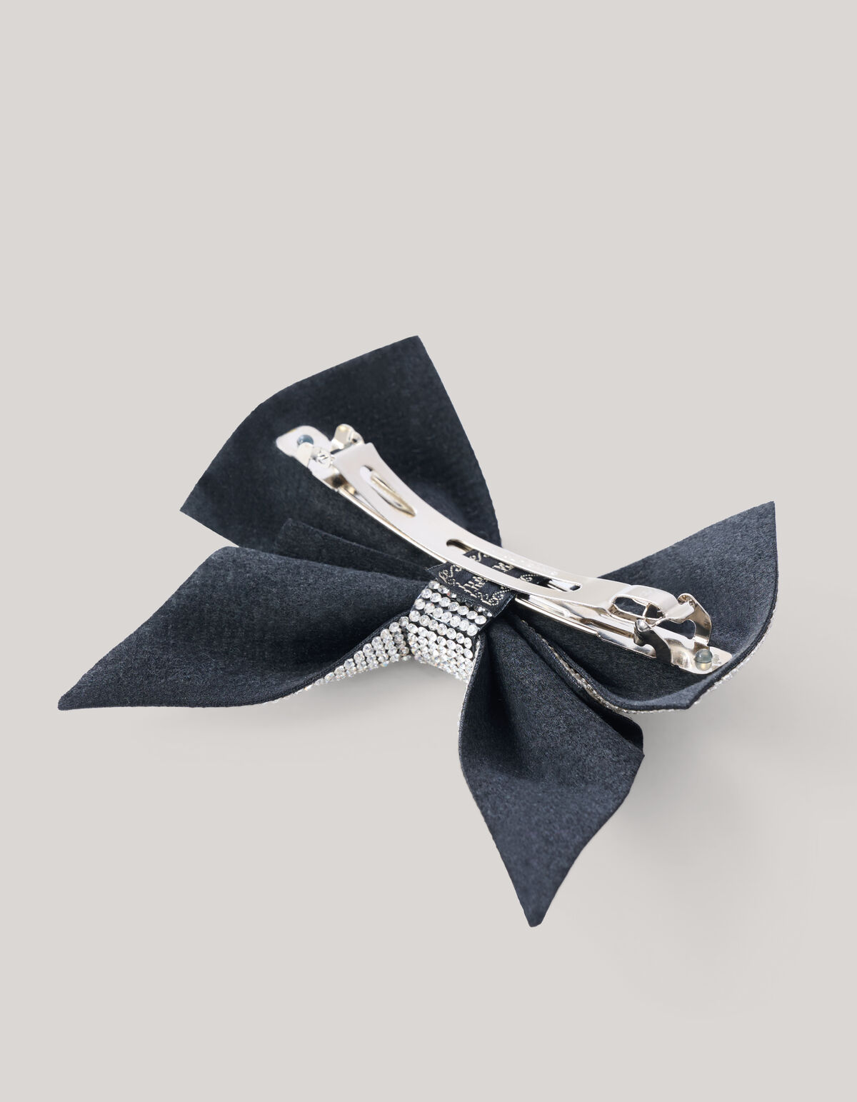 Strass Schleife Haarspange Silber By Lizzy SHOEBY ACCESSOIRES