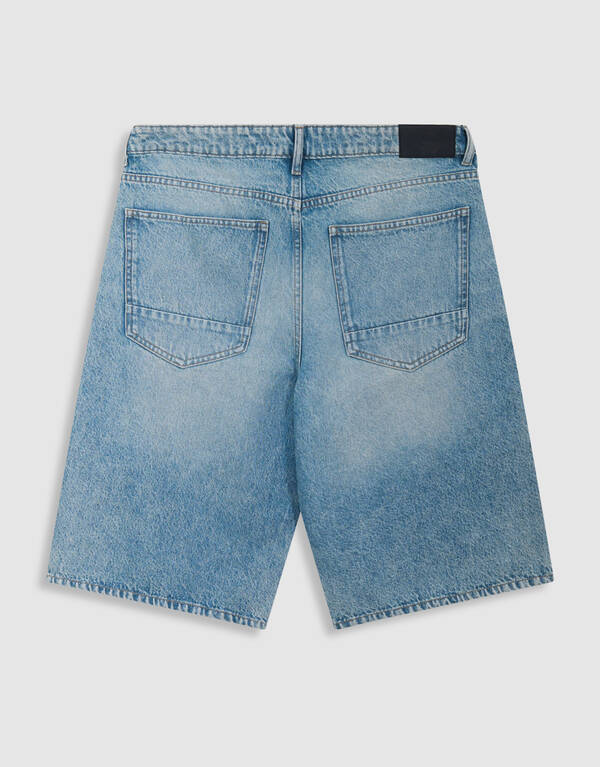 Relaxed Fit Denim Shorts Mediumstone SHOEBY MEN
