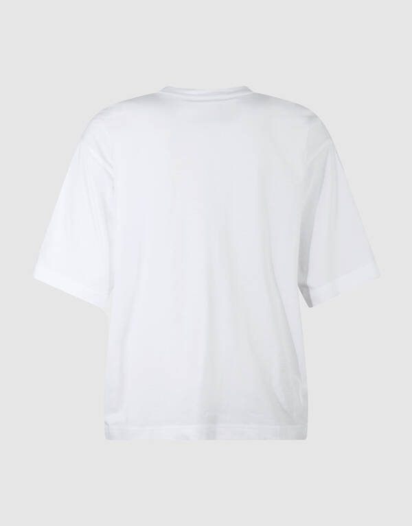 Oversized Basic T-Shirt Weiß Von Lonneke SHOEBY WOMEN