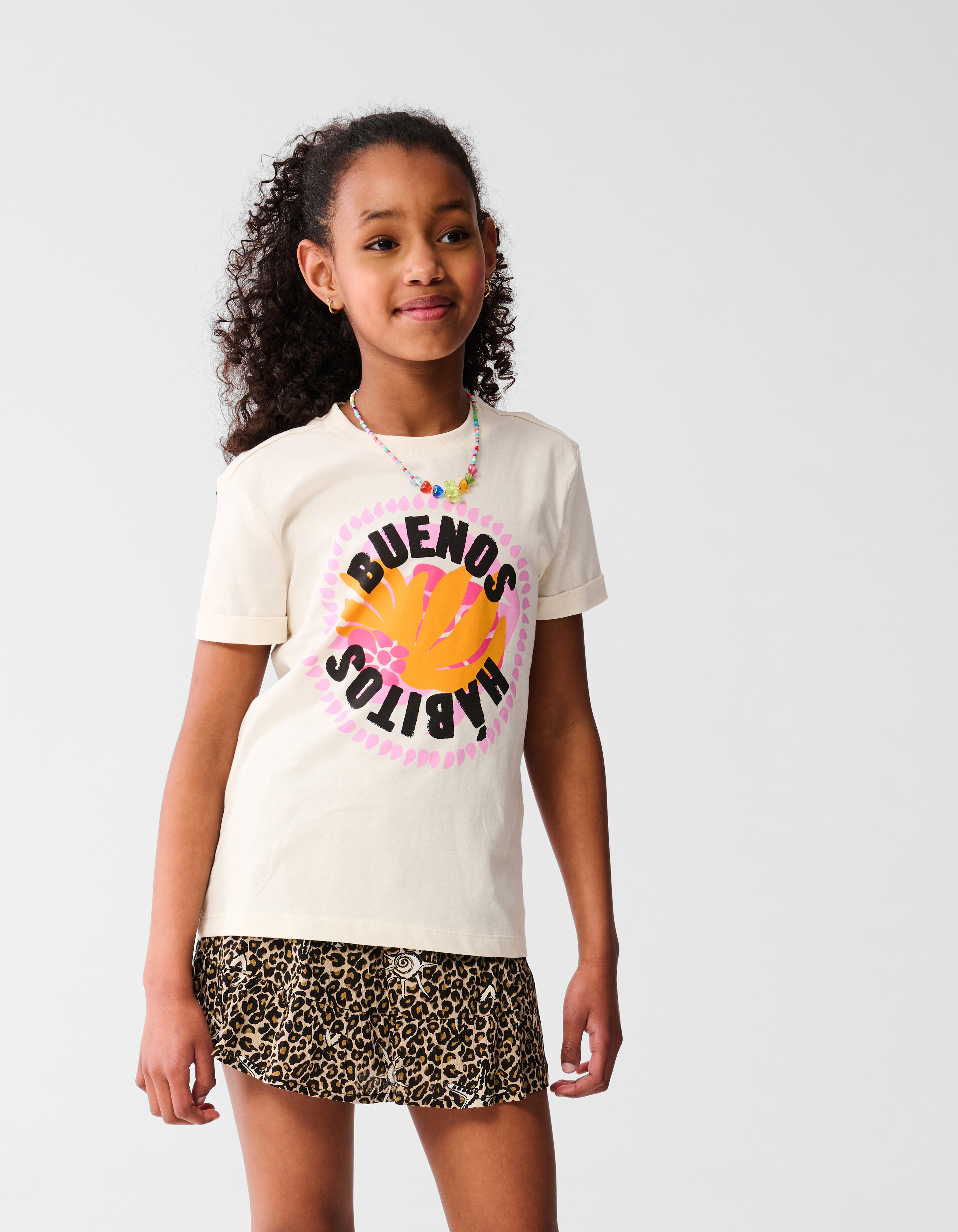 Buenos Artwork T-shirt Weiß SHOEBY GIRLS