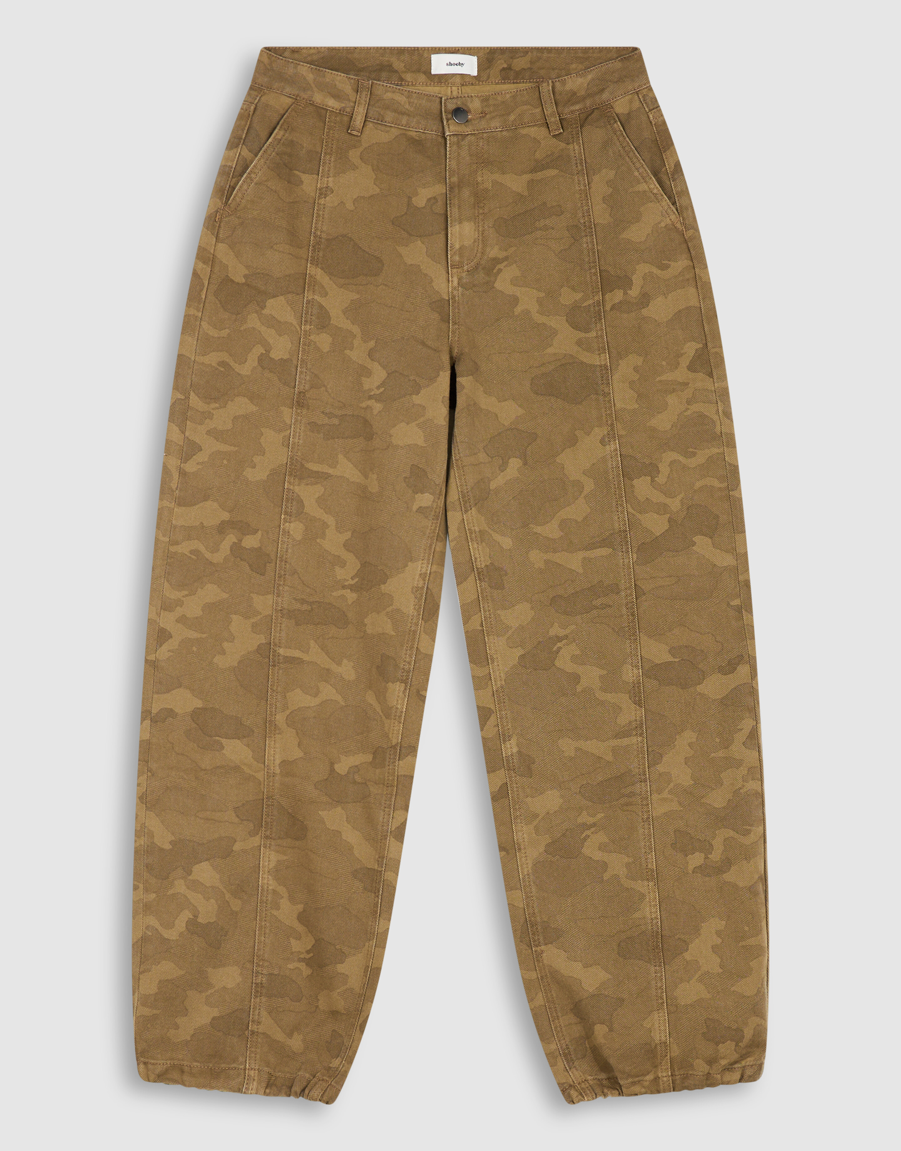 Camo Baggy Fit Jeans Braun SHOEBY WOMEN