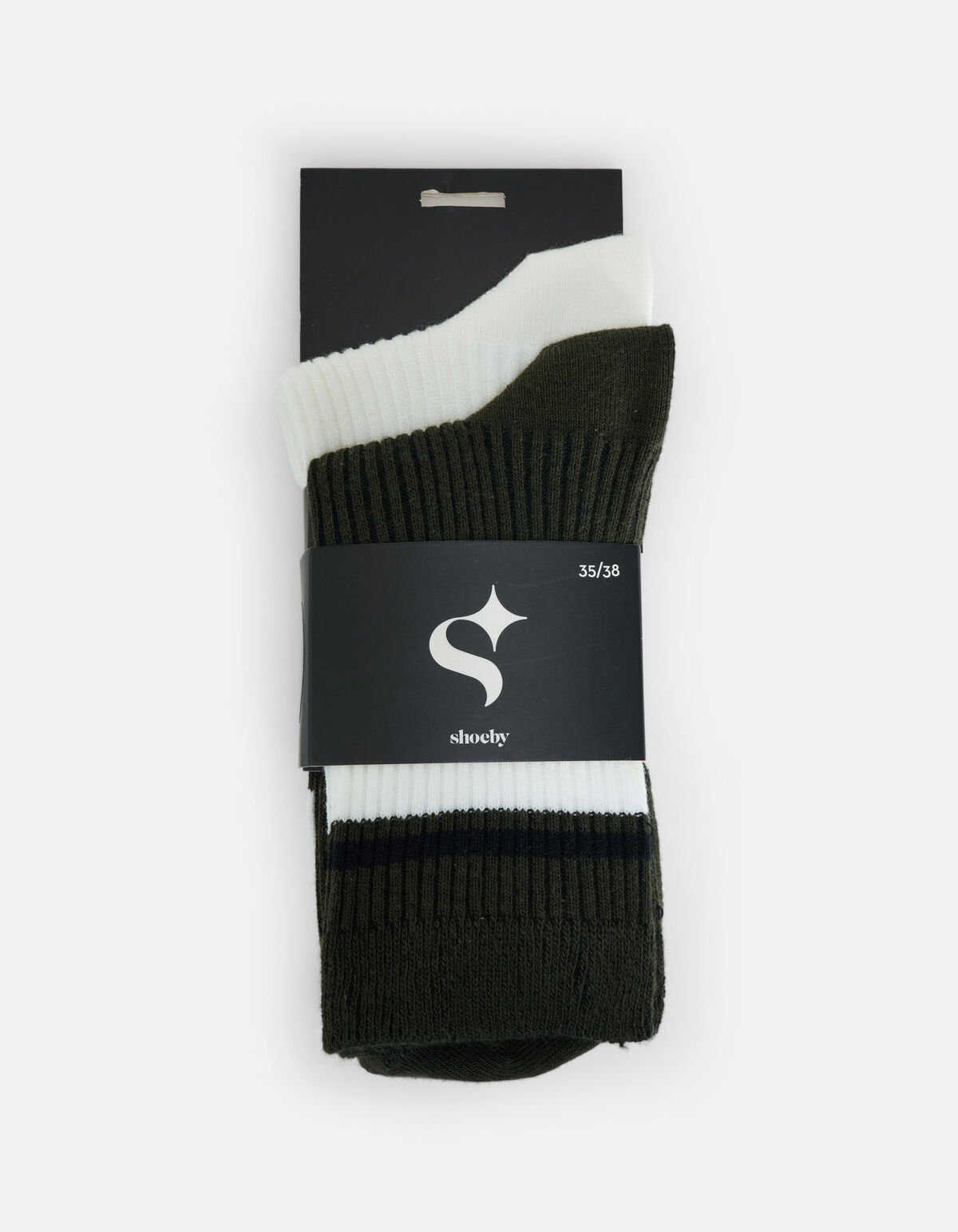 Zweierpack gestreifte Socken SHOEBY ACCESSOIRES