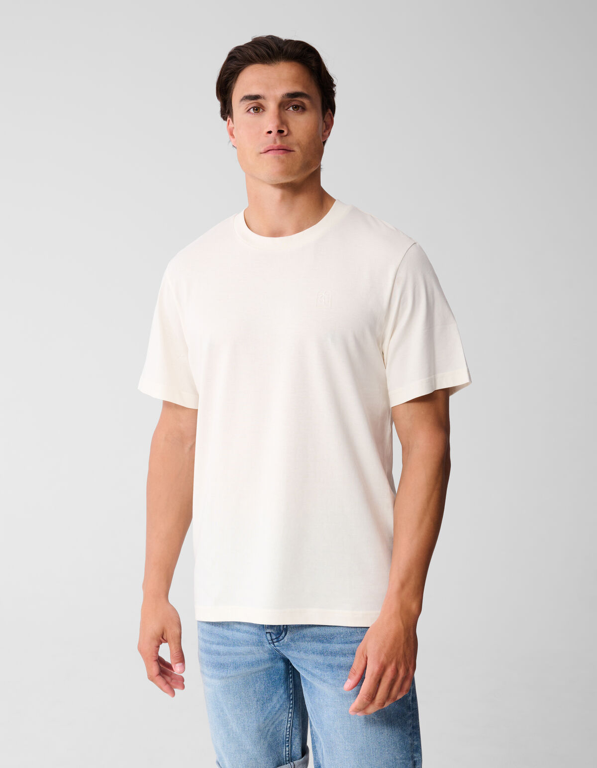 Palm Artwork T-shirt Off White SHOEBY MEN