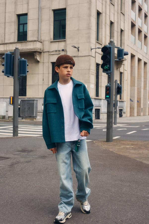 Baggy Fit Jeans Hellblau Verwaschen SHOEBY BOYS