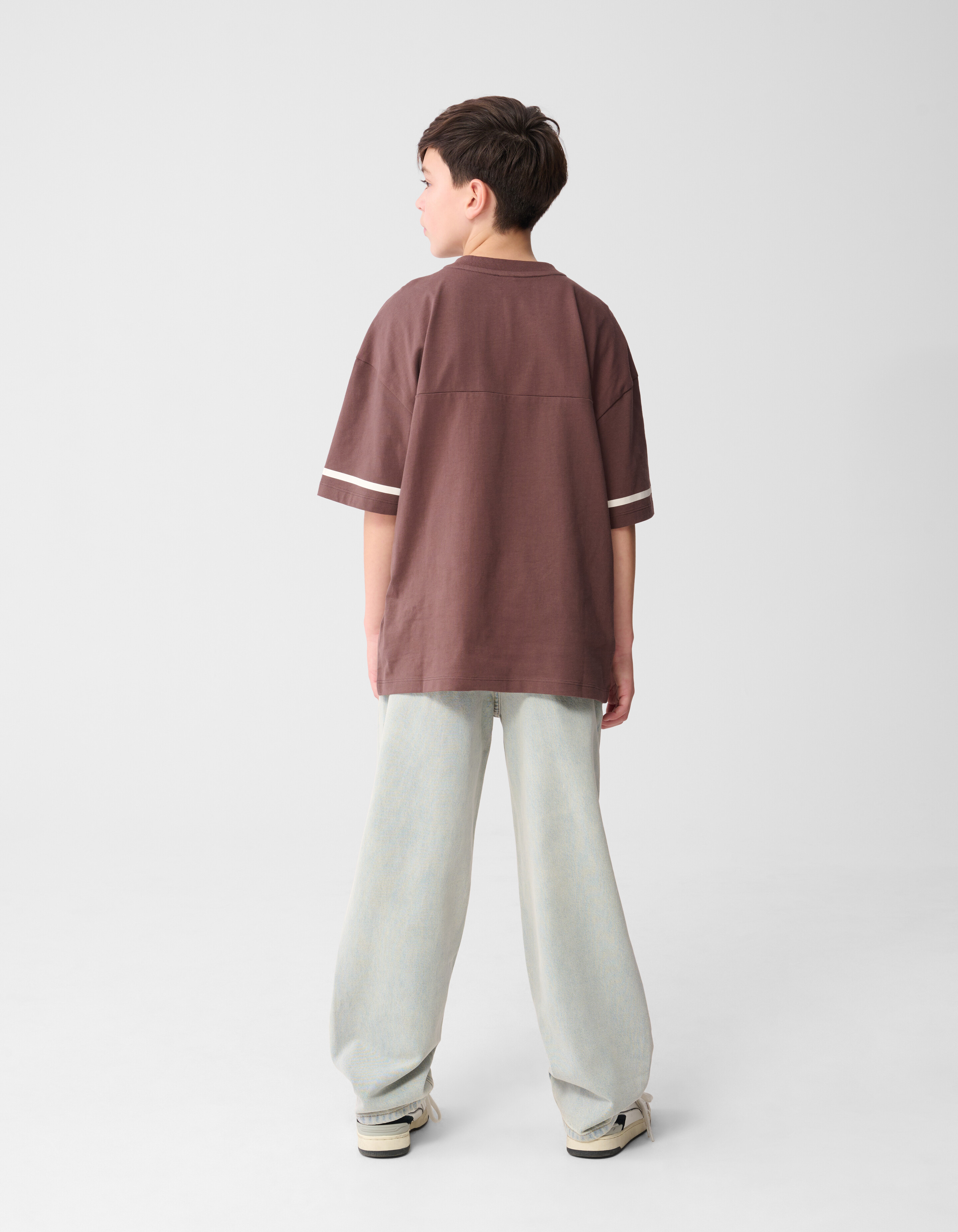Oversized Rugby-T-Shirt Braun SHOEBY BOYS