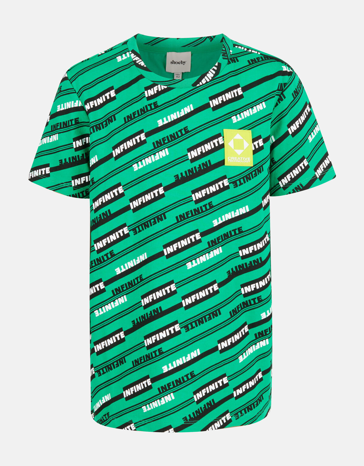 Text-T-Shirt Grün SHOEBY BOYS