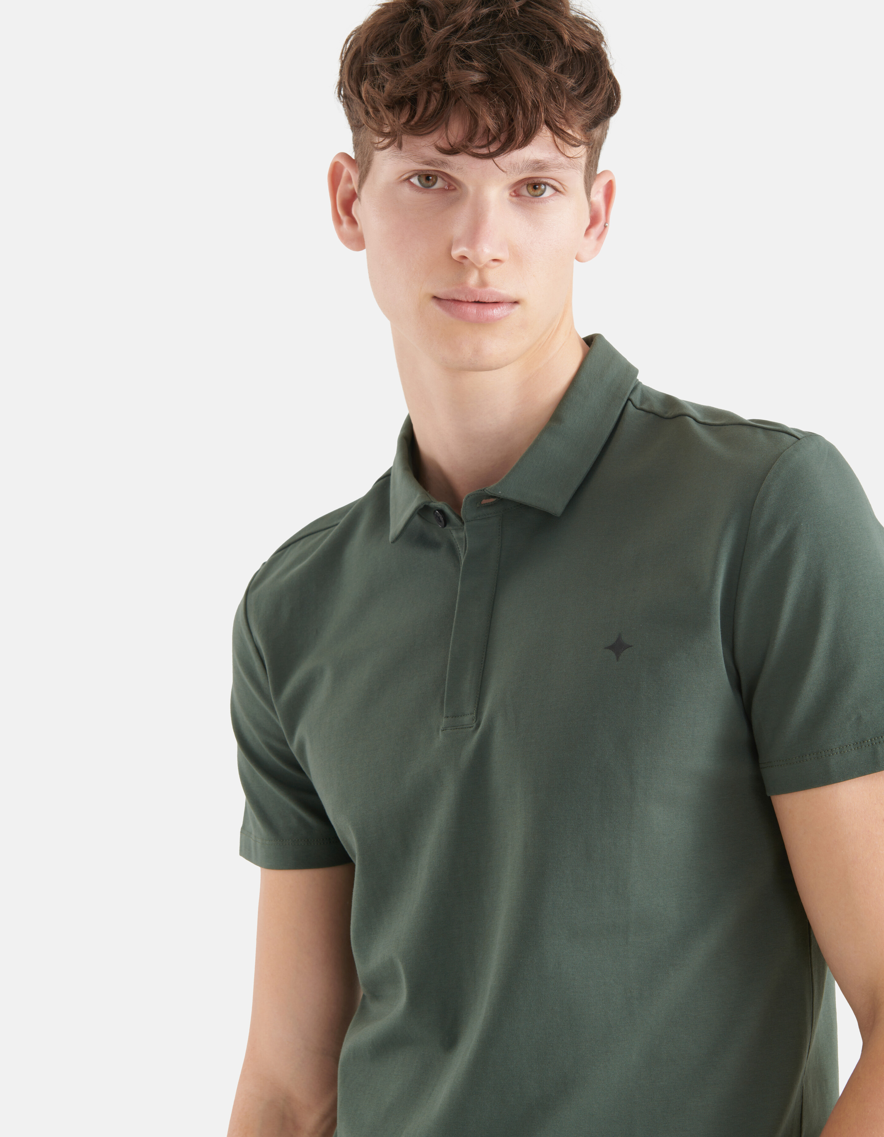 Jersey-Polo Dunkelgrün SHOEBY MEN
