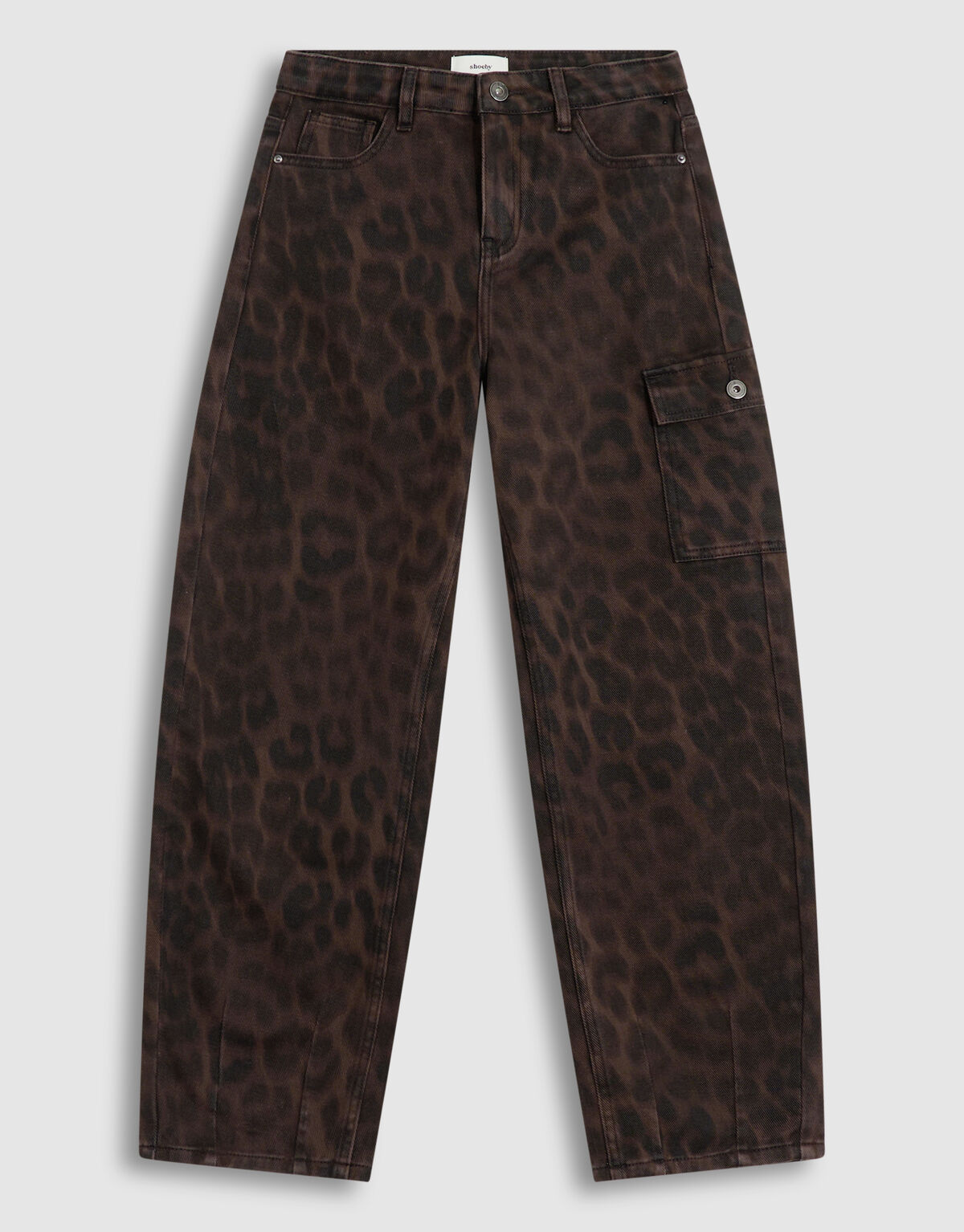 Braune Cargohose Leopardenmuster SHOEBY GIRLS