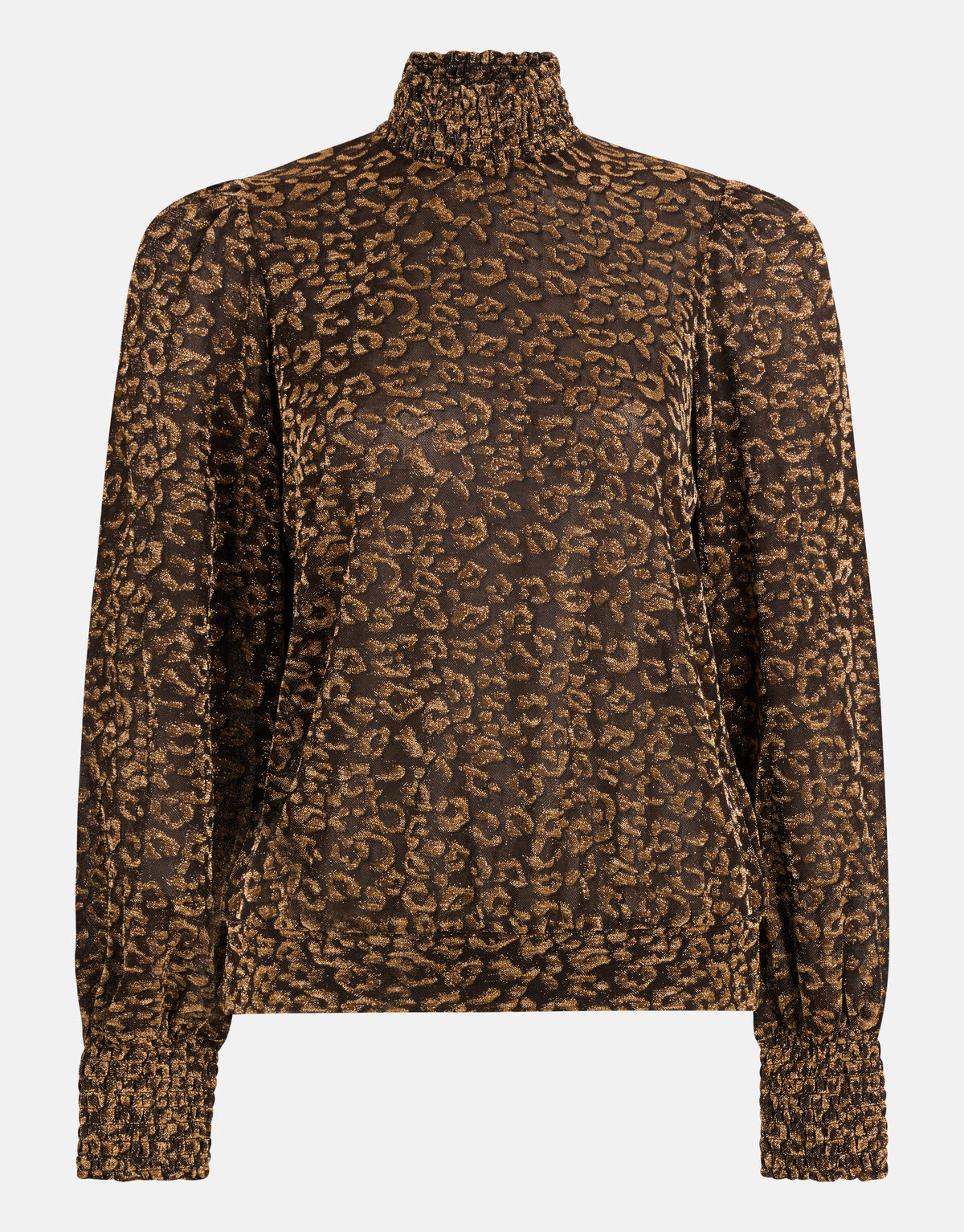 Lurex-Langarmtop Gold SHOEBY WOMEN