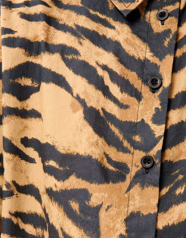 Tiger Print Kleid Braun SHOEBY GIRLS