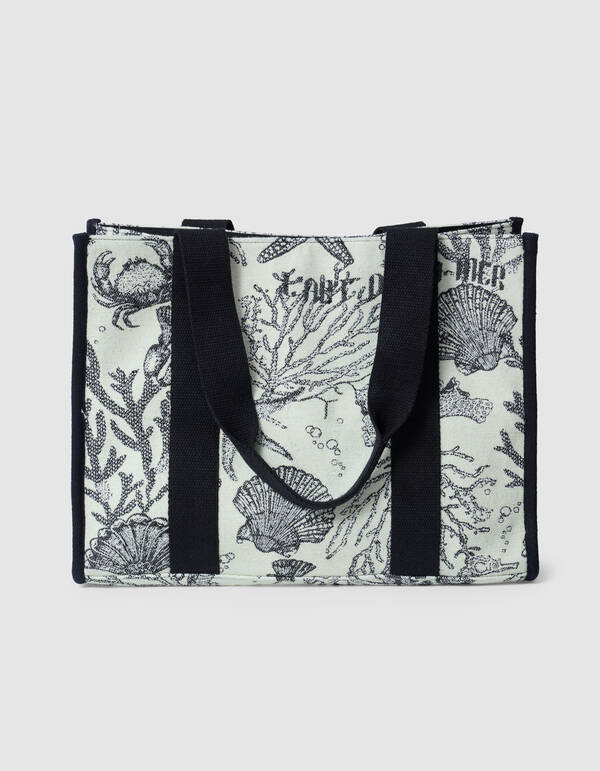 Jacquard Shopper Schwarz/Weiß SHOEBY ACCESSOIRES