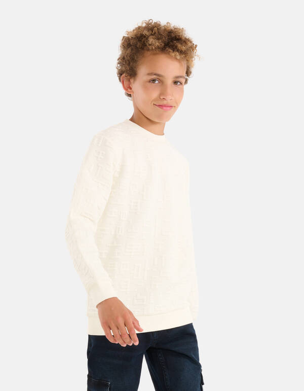 Strukturierter Pullover Off White SHOEBY BOYS