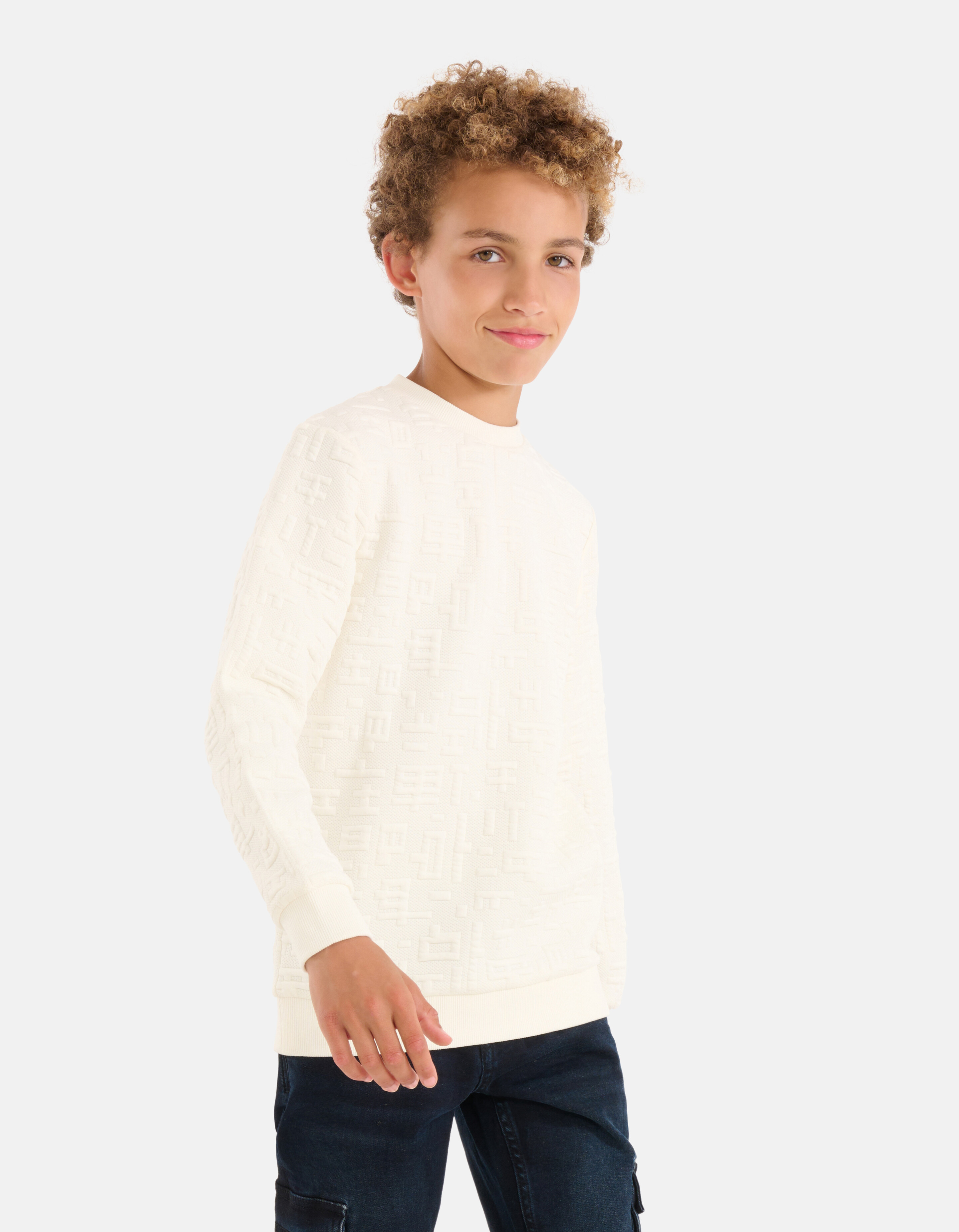 Strukturierter Pullover Off White SHOEBY BOYS