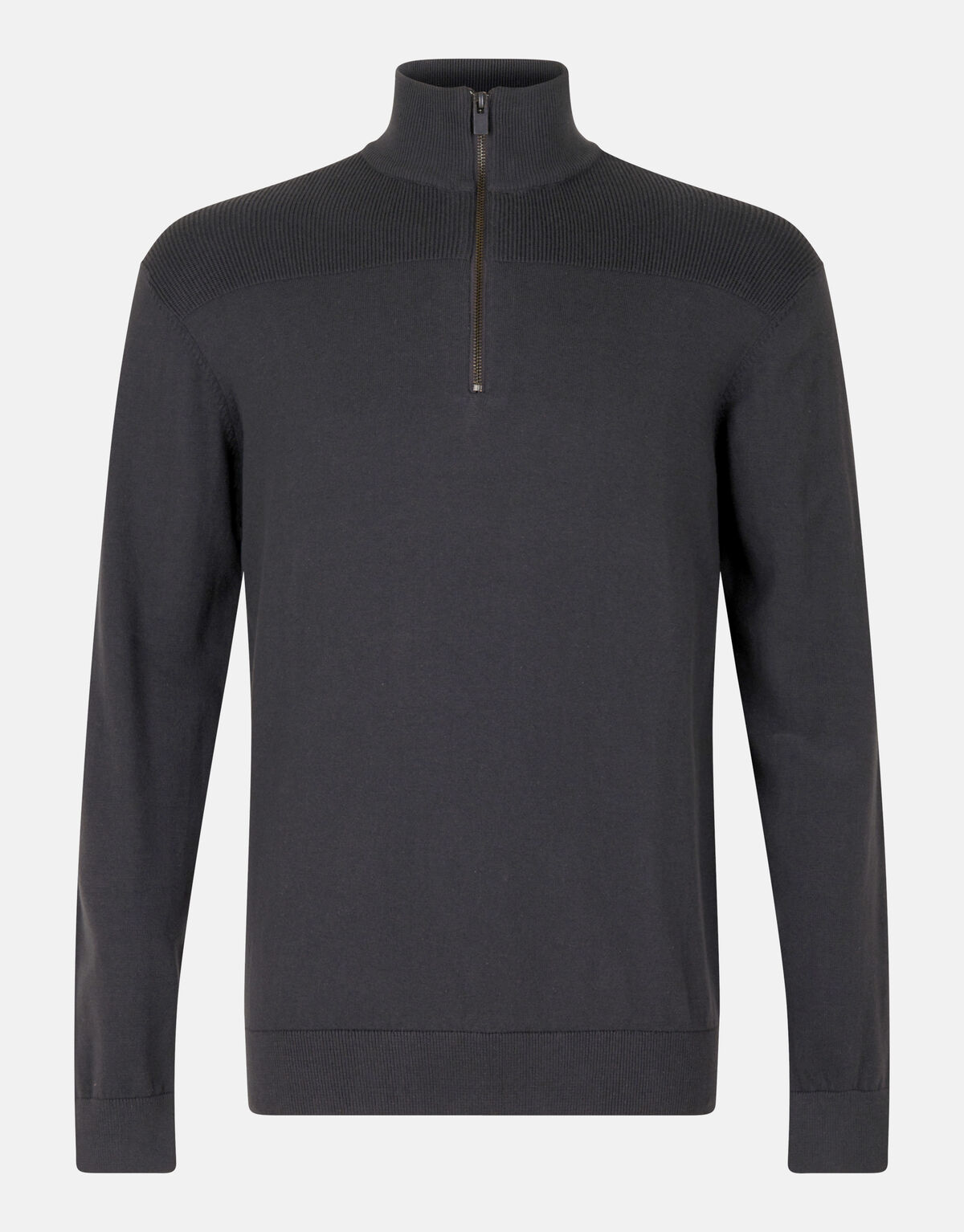 Pullover mit Reißverschluss Anthrazit SHOEBY MEN