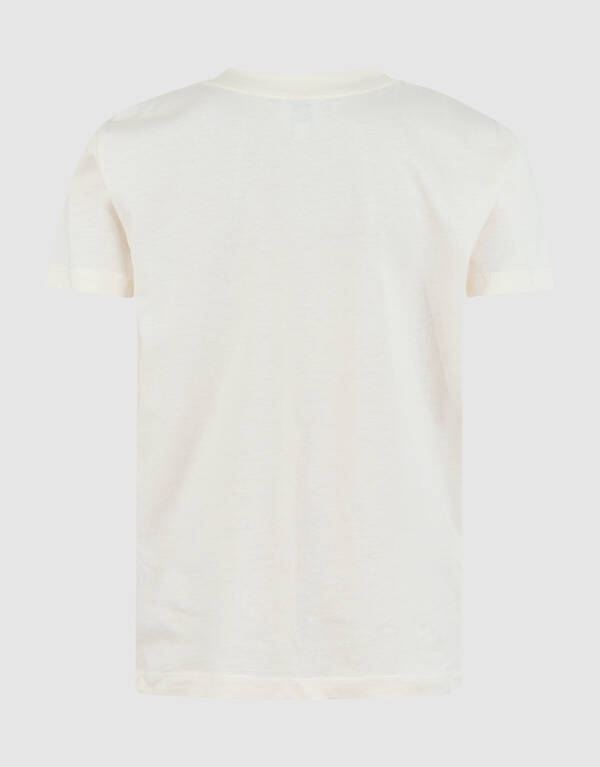 Glitter Artwork T-shirt Off White SHOEBY GIRLS