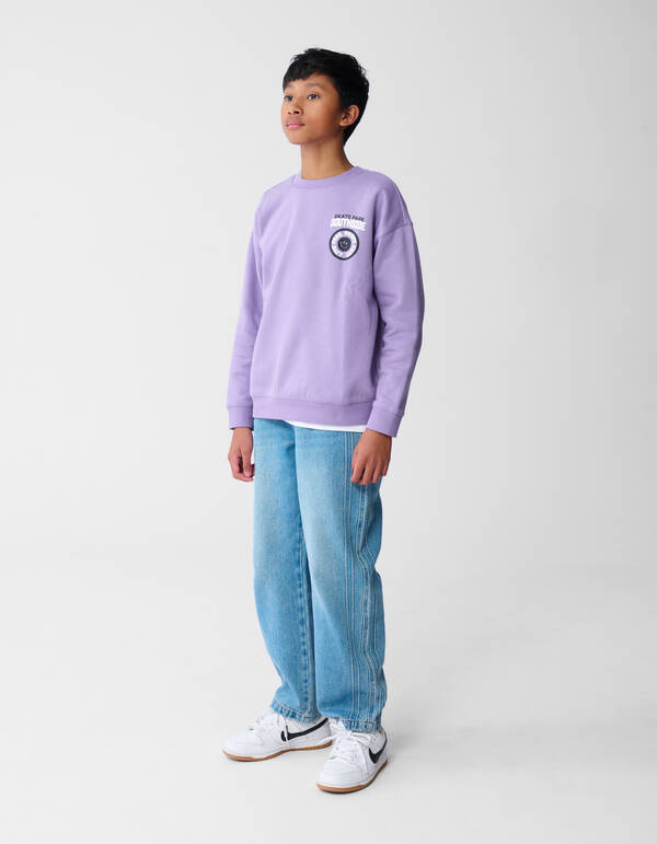 Skatepark-Kunstwerk-Pullover Lila SHOEBY BOYS