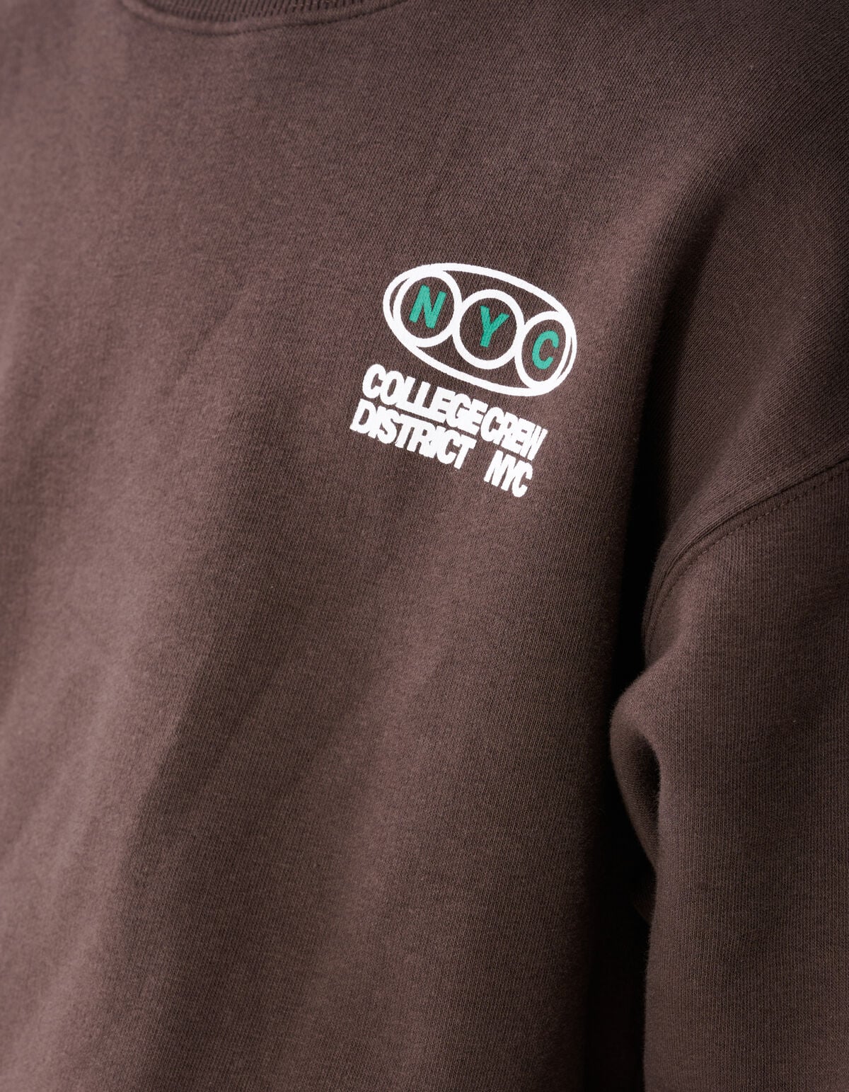 College Artwork Sweater Dunkelbraun SHOEBY BOYS