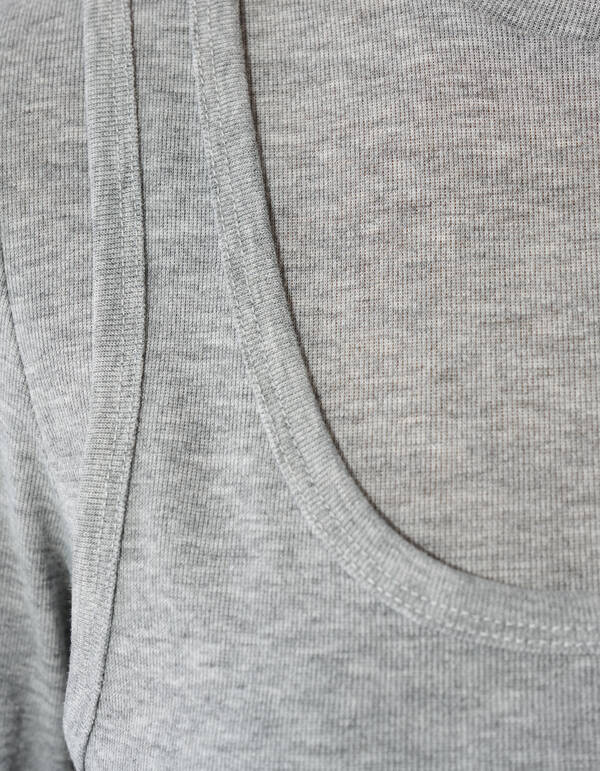 Double Singlet Top Grau SHOEBY WOMEN