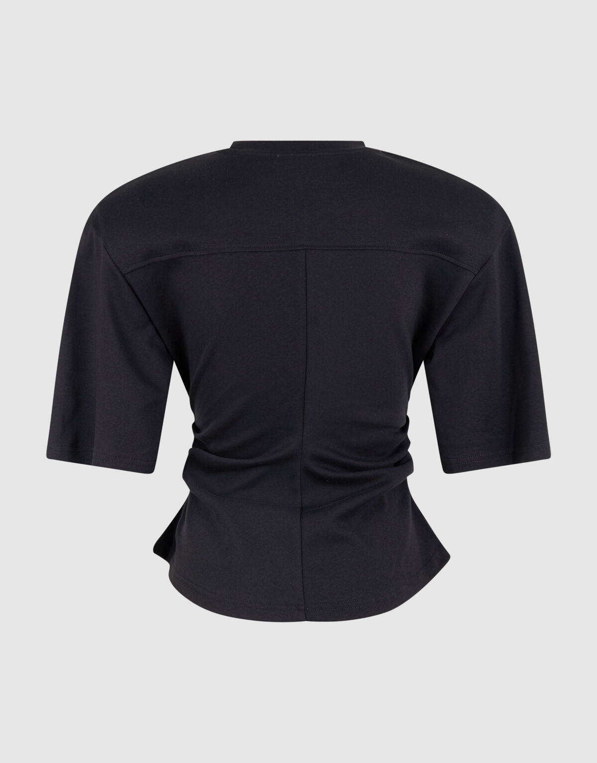 Schwarzes T-Shirt mit Taillenbund SHOEBY WOMEN