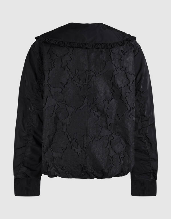 Übergroße große Kragen Bomber Schwarz SHOEBY WOMEN