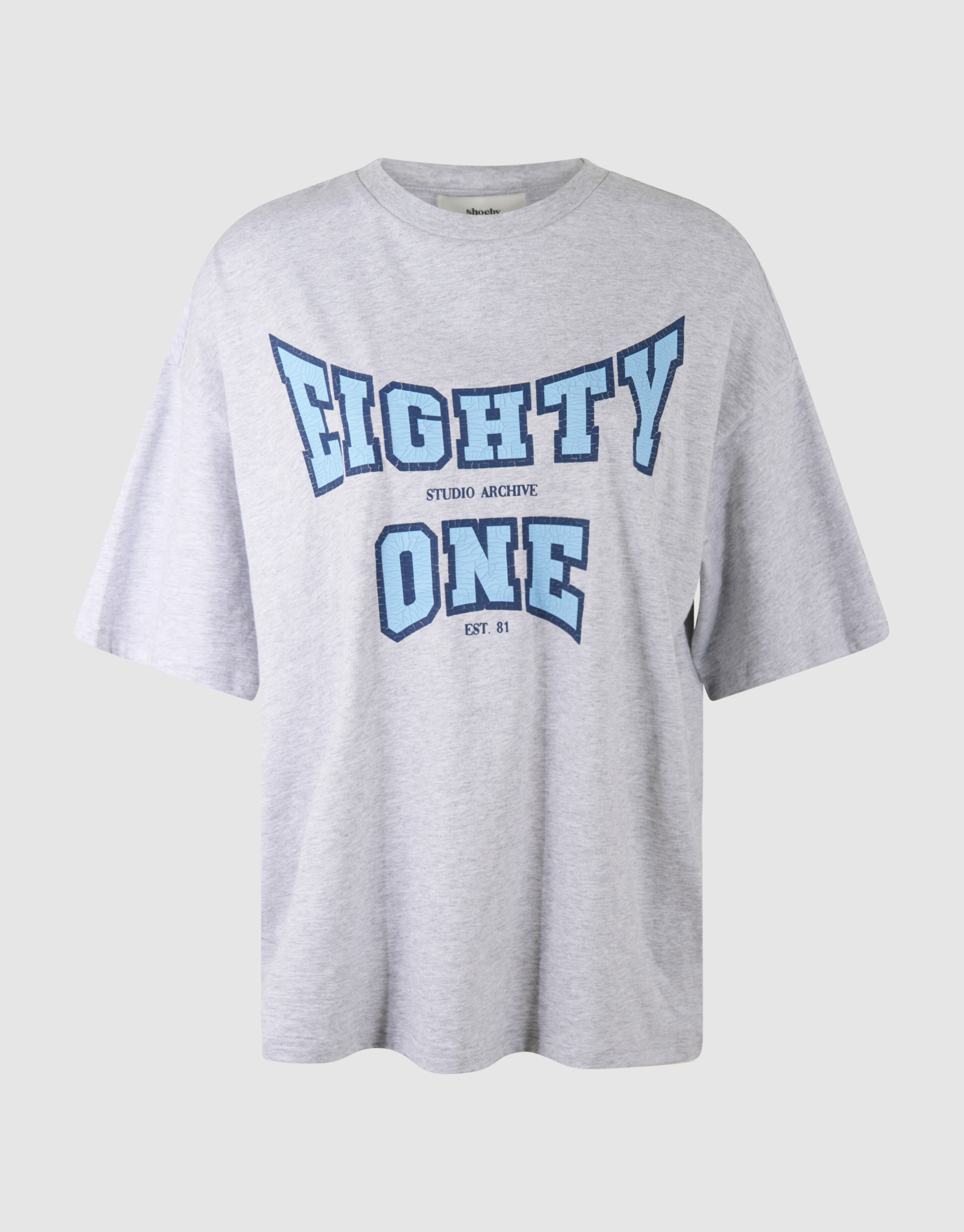 Eighty One Artwork T-Shirt Hellgrau SHOEBY WOMEN