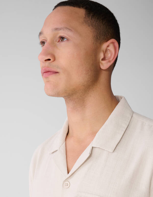 Leinenhemd Hellgrau SHOEBY MEN