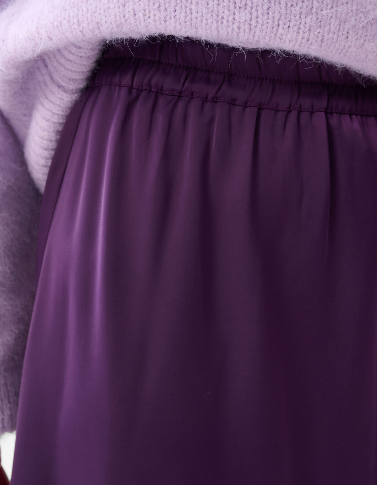 Satin Maxirock Dunkel Lila SHOEBY WOMEN