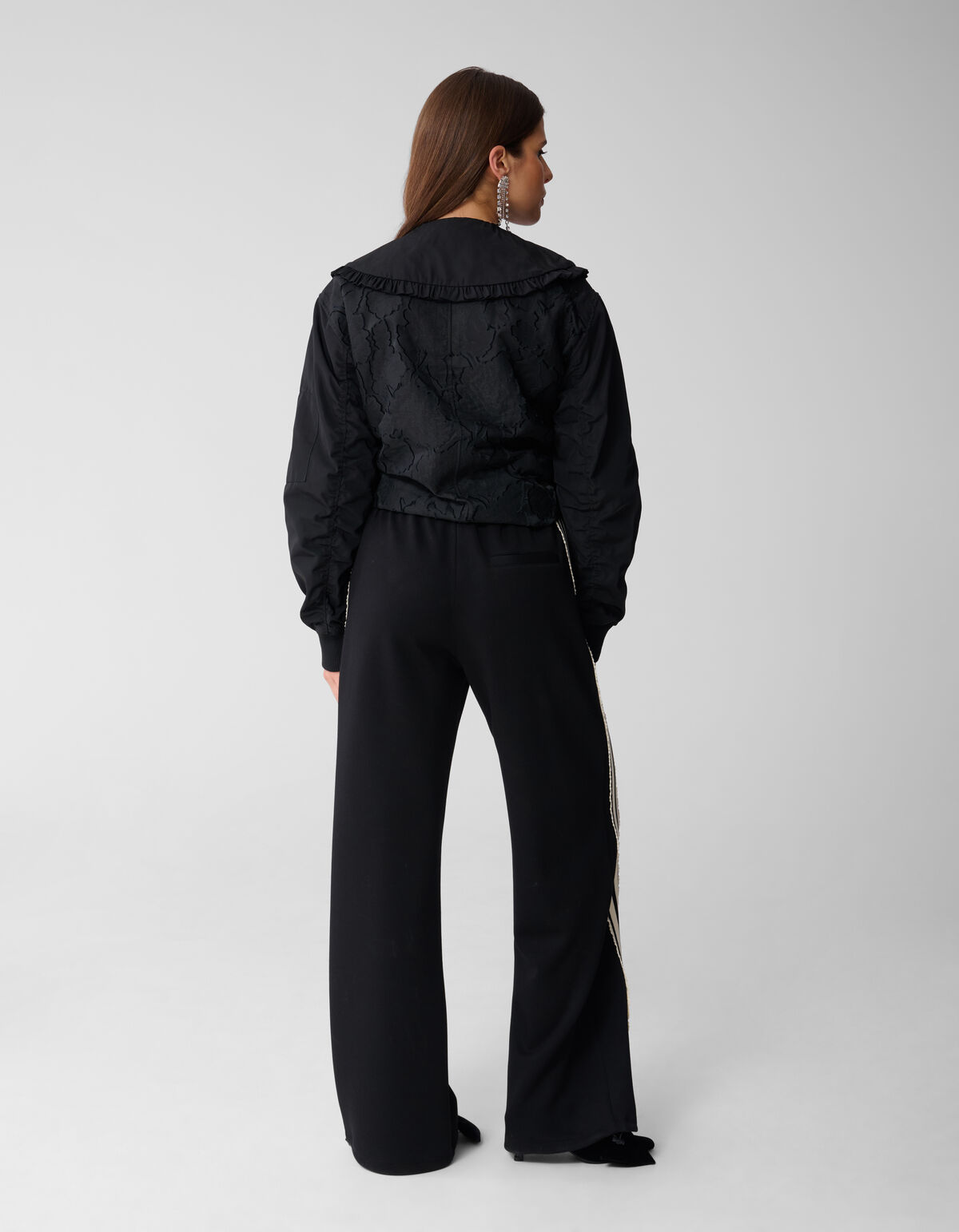 Sportliche Schnürung weit geschnittene Hose Schwar SHOEBY WOMEN