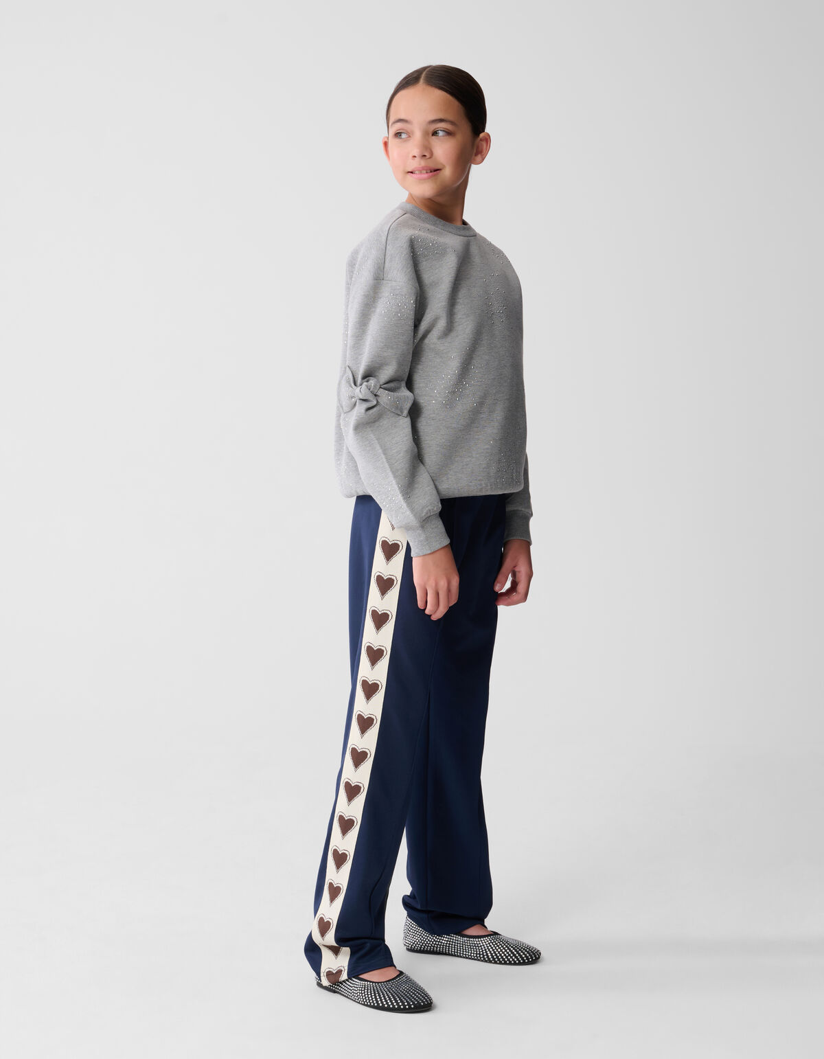 Sportliche Hose mit weitem Bein in Dunkelblau SHOEBY GIRLS