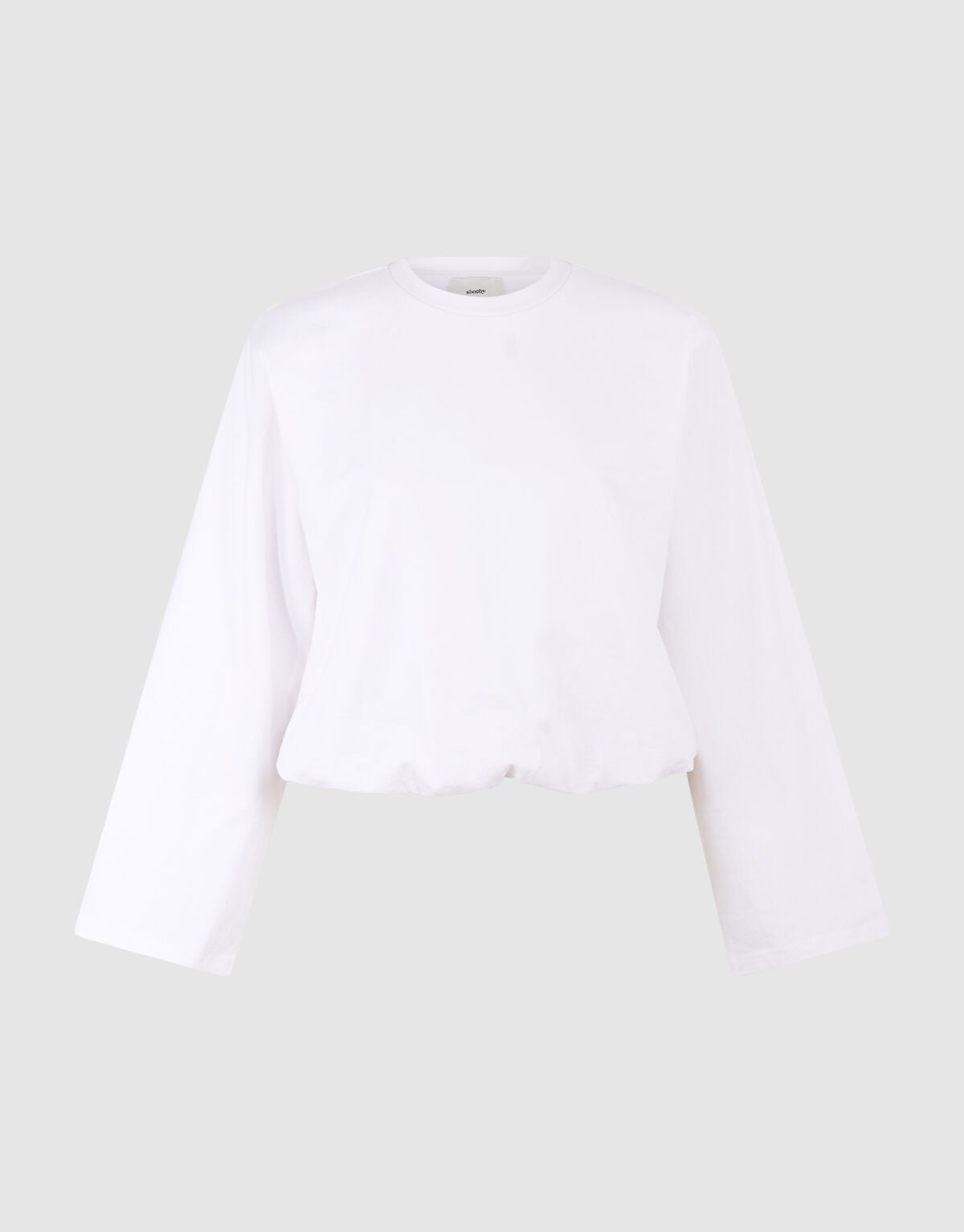 Wei&szlig;es Ballon-Langarmshirt SHOEBY WOMEN