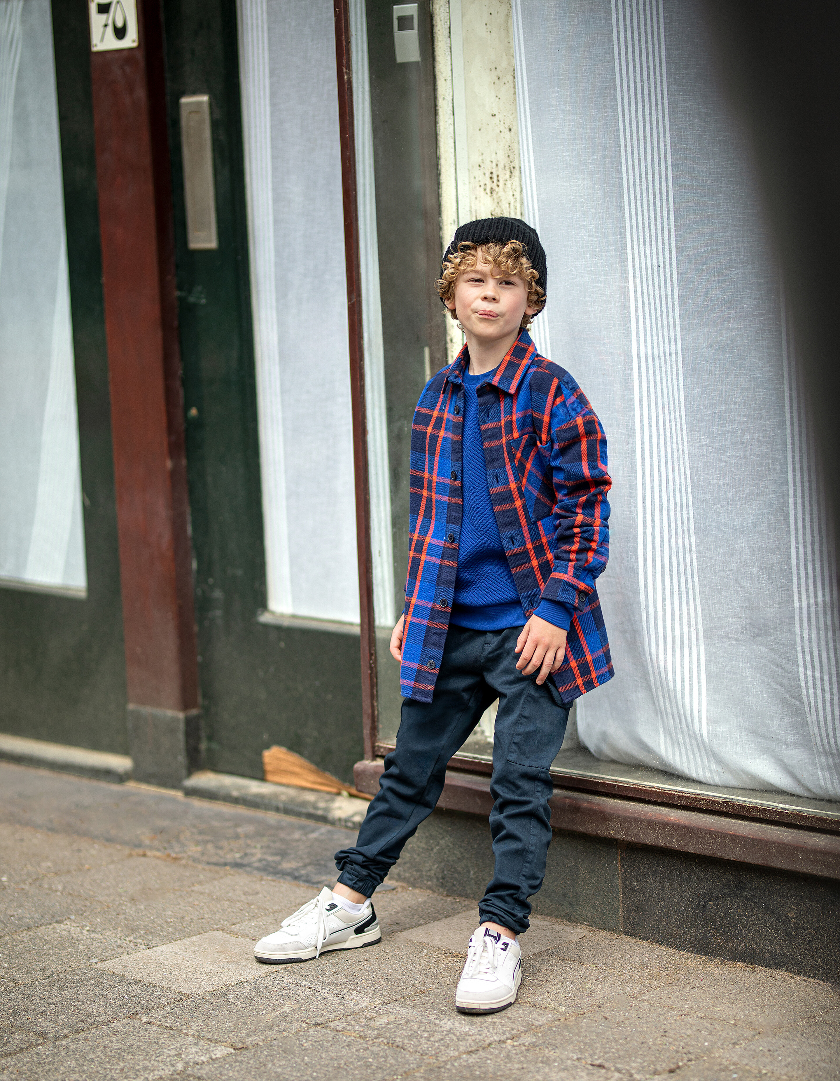 Kariertes Überhemd Blau SHOEBY BOYS