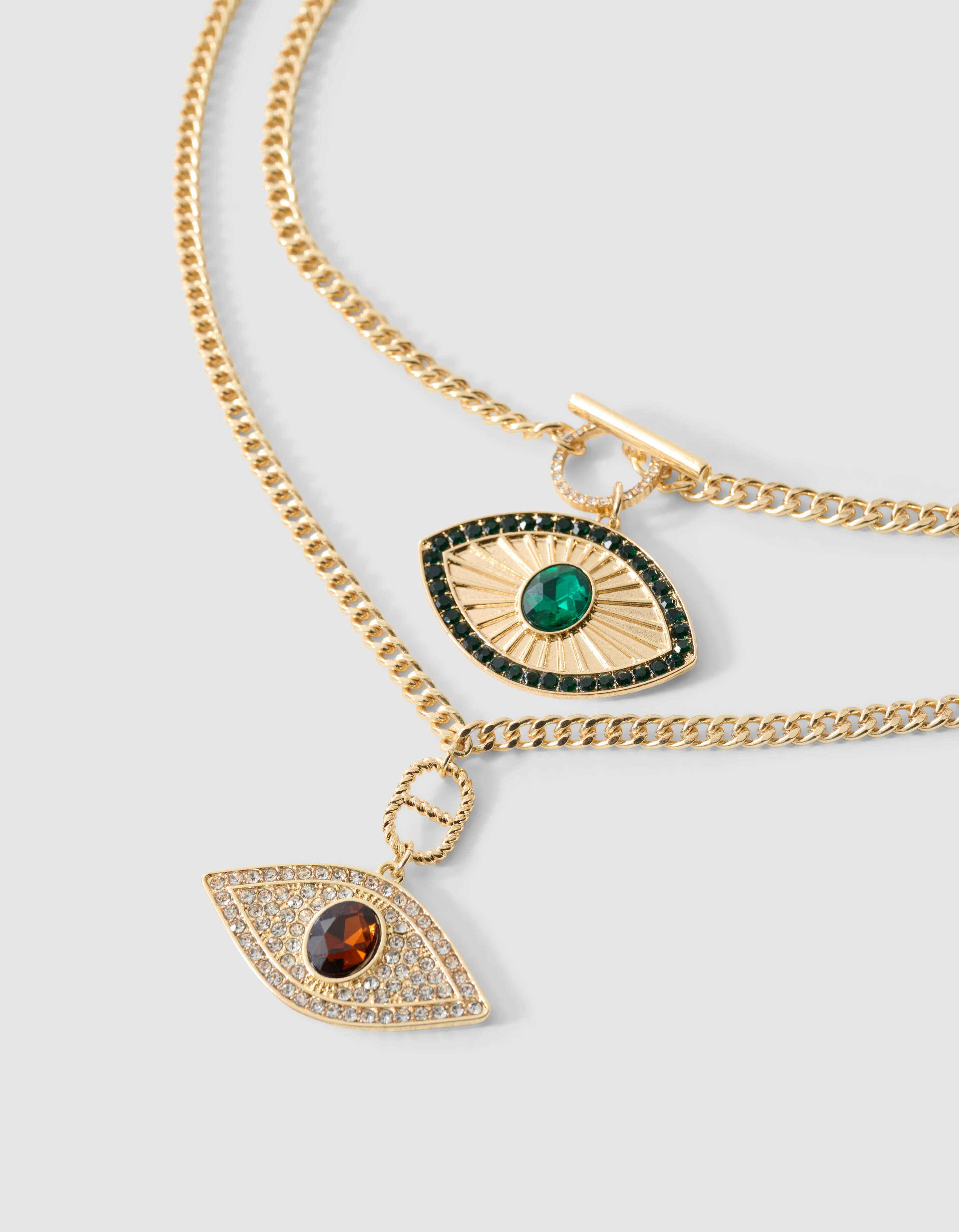 Double Eye Halskette Gold von Fred SHOEBY ACCESSOIRES