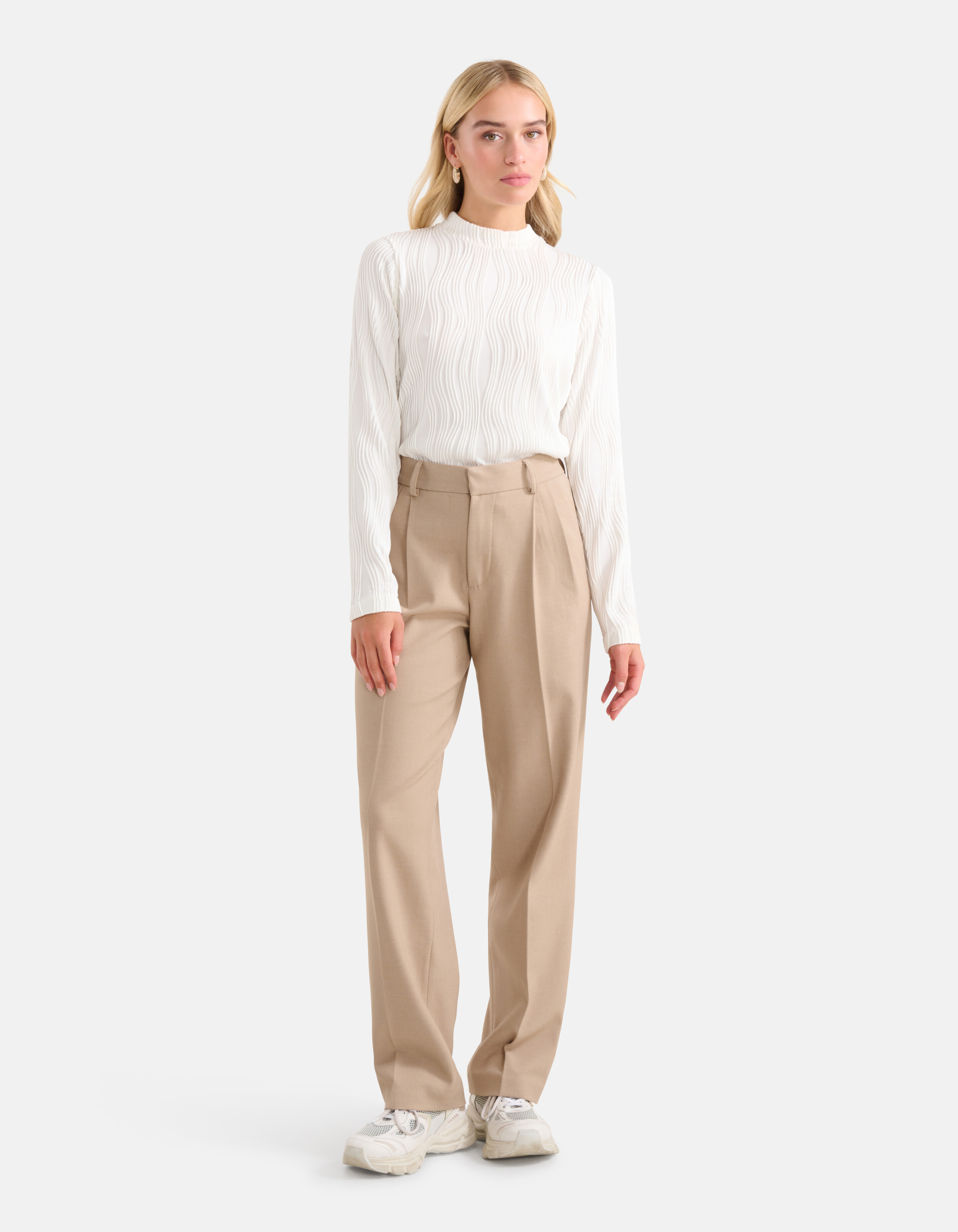 Gerade geschnittene Hose Beige SHOEBY WOMEN