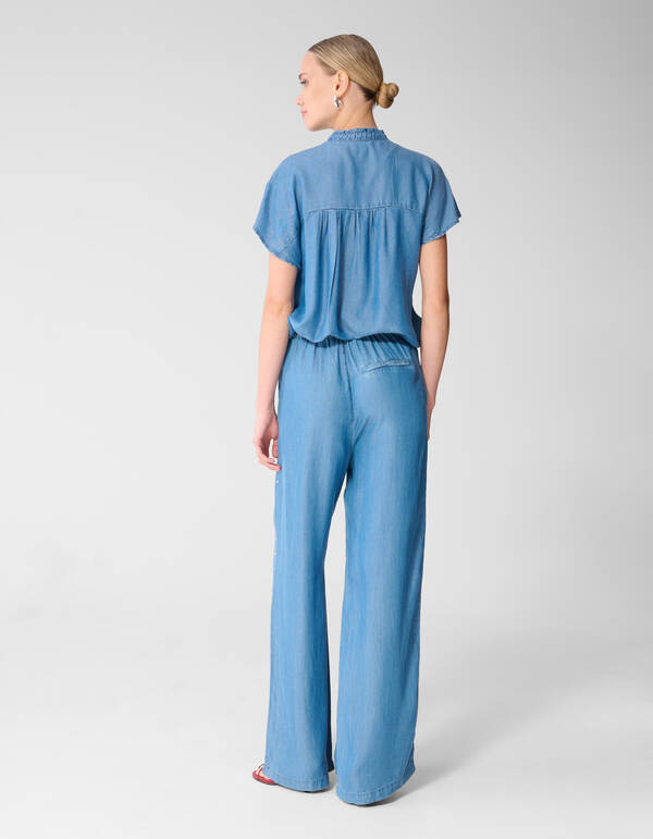 Stud Denim R&uuml;schenoberteil Blau SHOEBY WOMEN