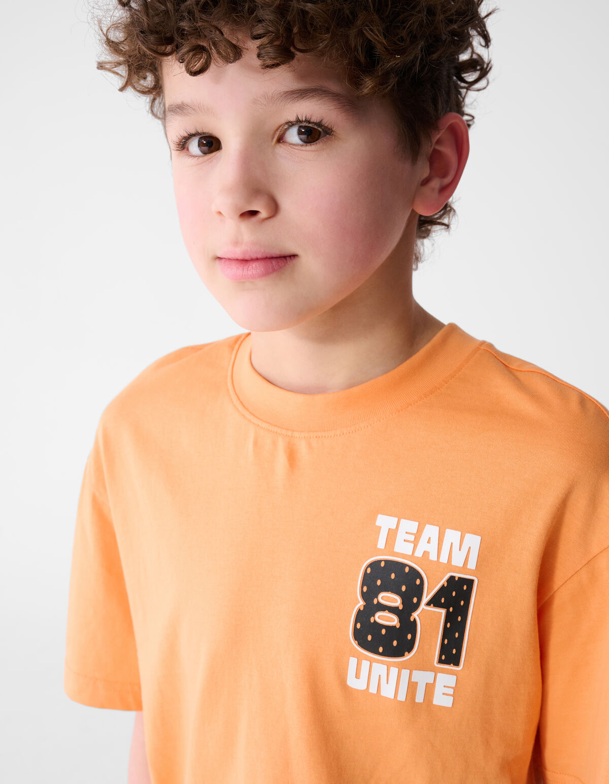 Team Unite Artwork T-Shirt Orange SHOEBY BOYS