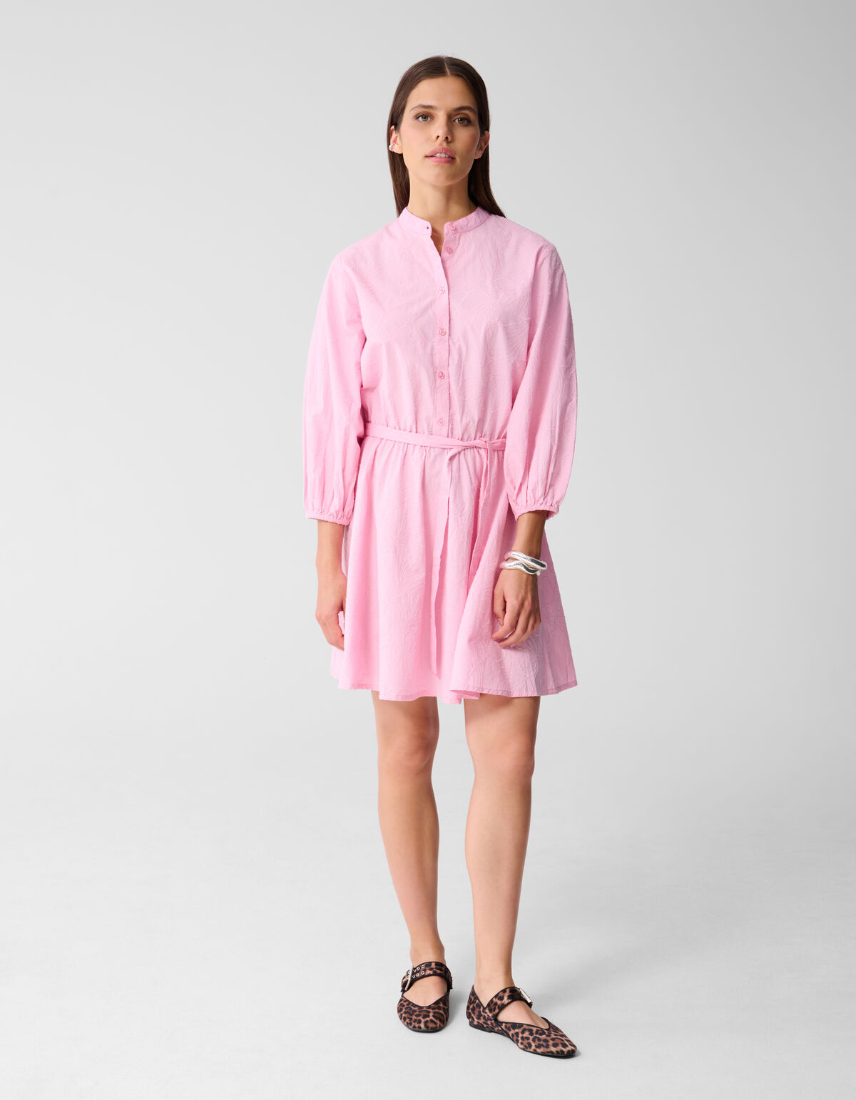 Flower Cord Kleid Rosa SHOEBY WOMEN