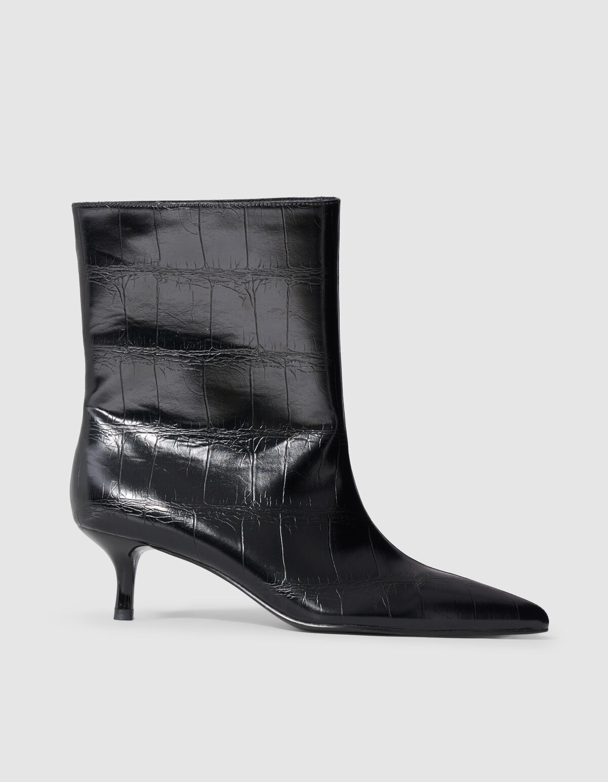 Kroko-Stiefel Schwarz SHOEBY SHOES
