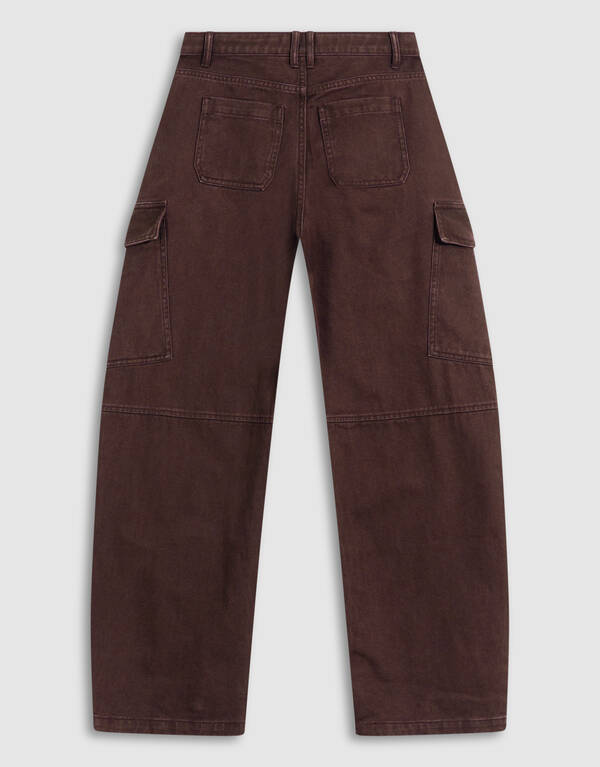 Cargo-Hose &bdquo;Balloon Fit&ldquo; Dunkelbraun SHOEBY GIRLS