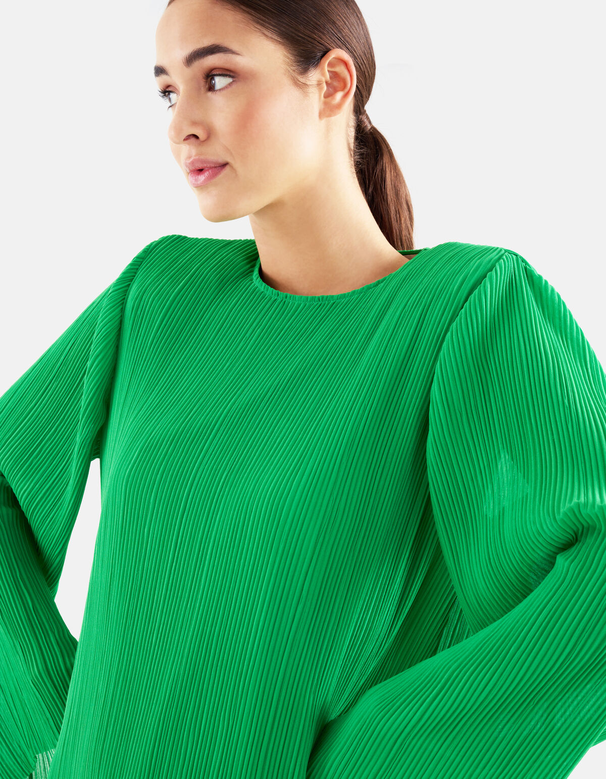 Plissee-Kleid Grün SHOEBY WOMEN